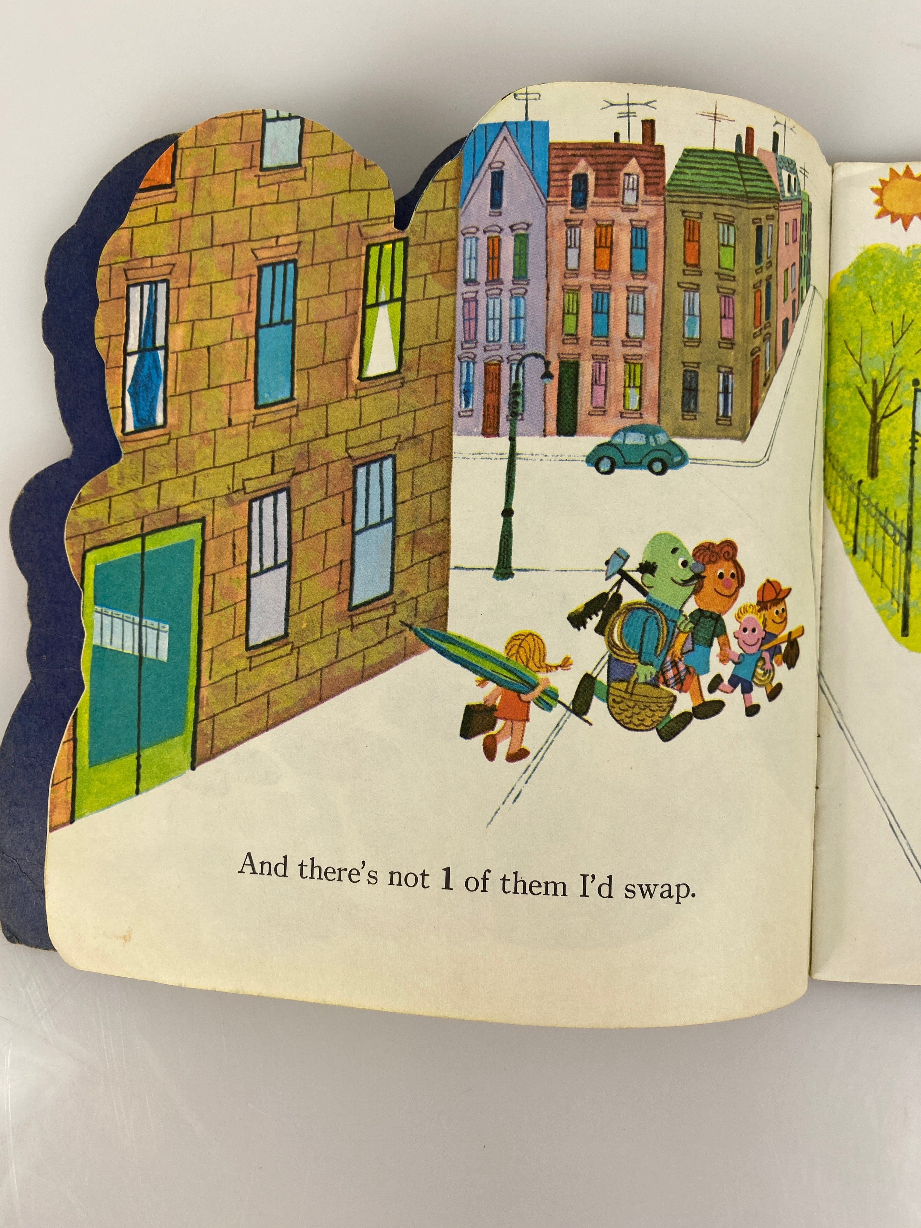 Sesame Street People in my Family vintage children's book SC 1971