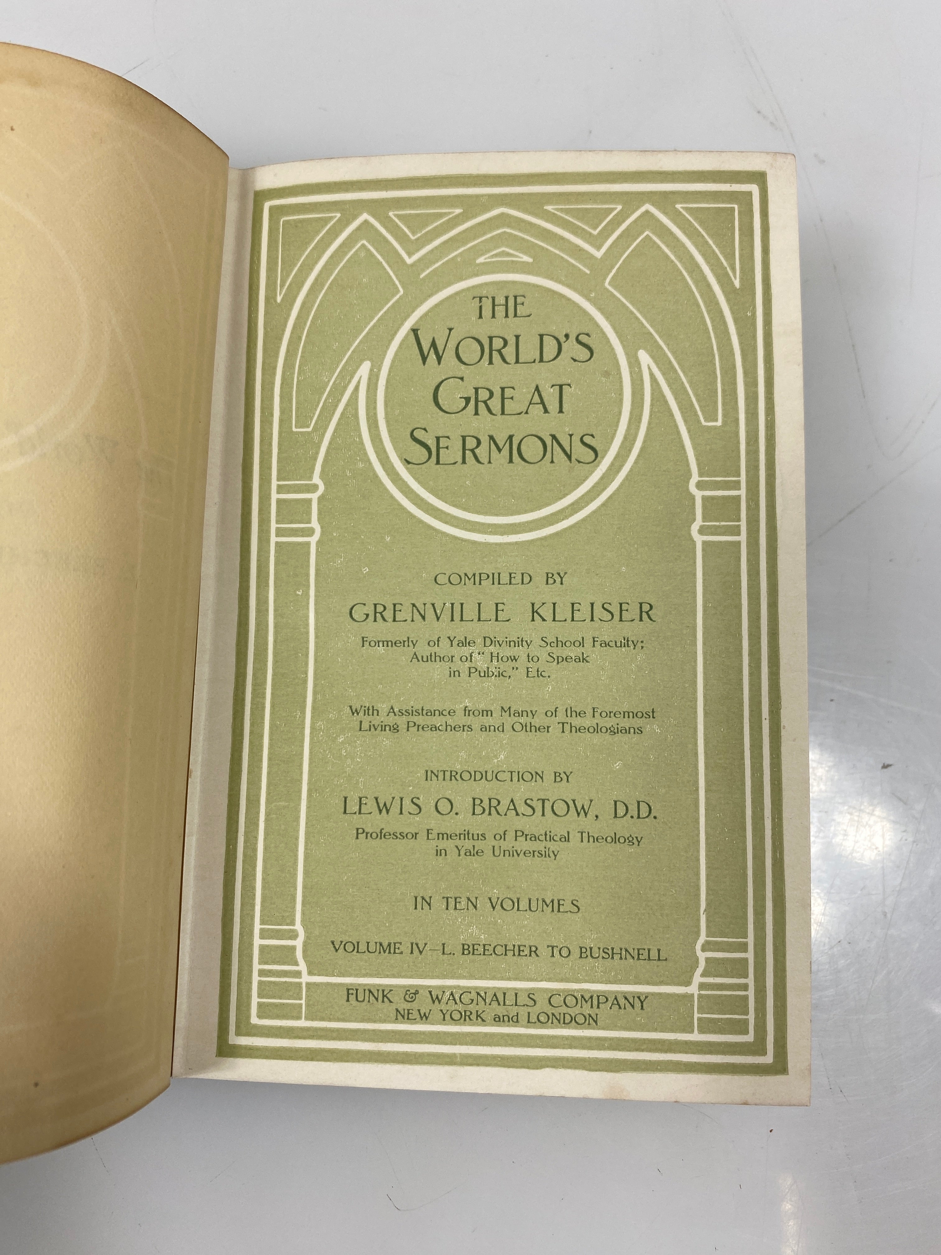 Set of 10 The Worlds Greatest Sermons Funk & Wagnalls 1908 HC