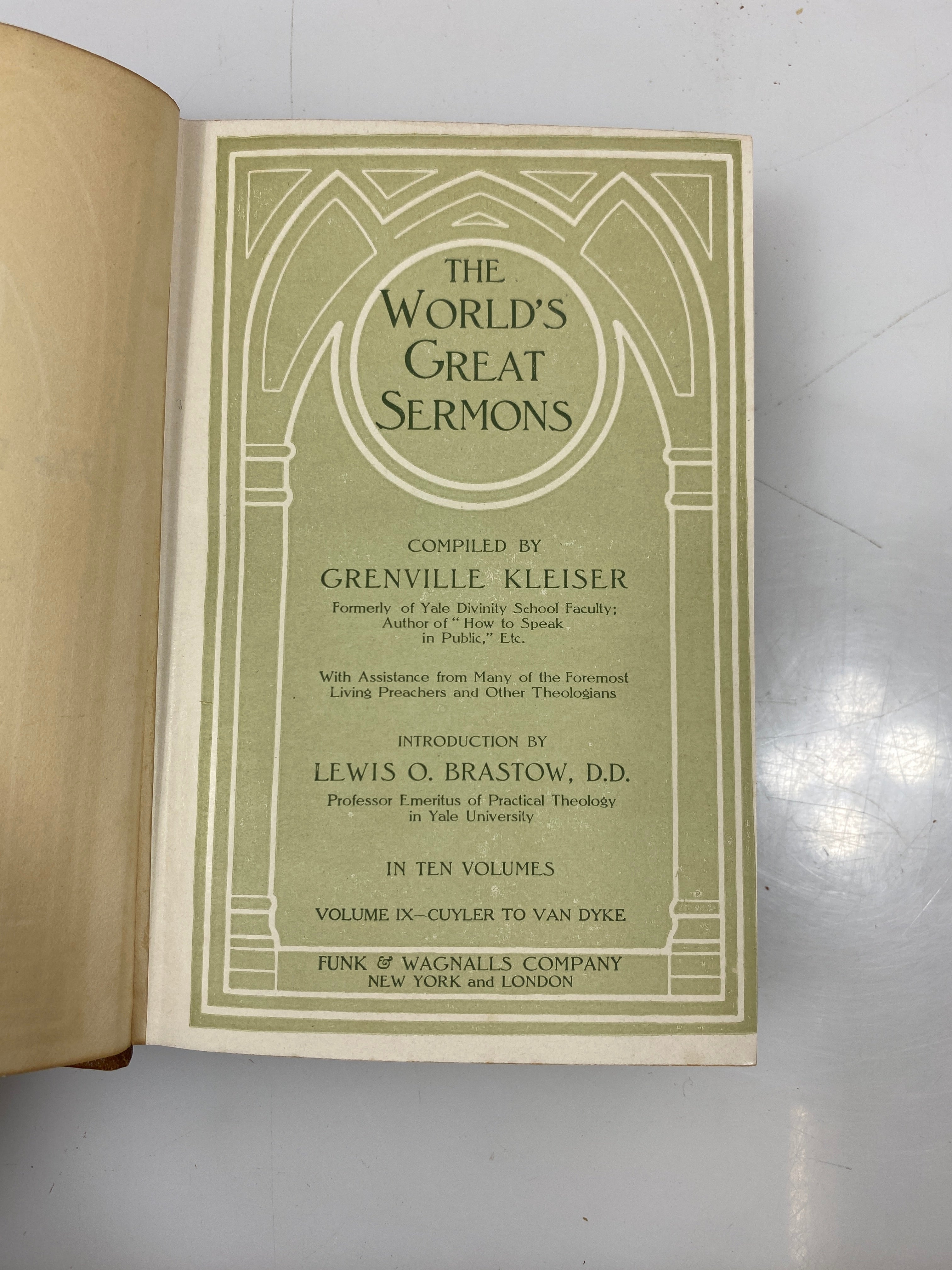 Set of 10 The Worlds Greatest Sermons Funk & Wagnalls 1908 HC