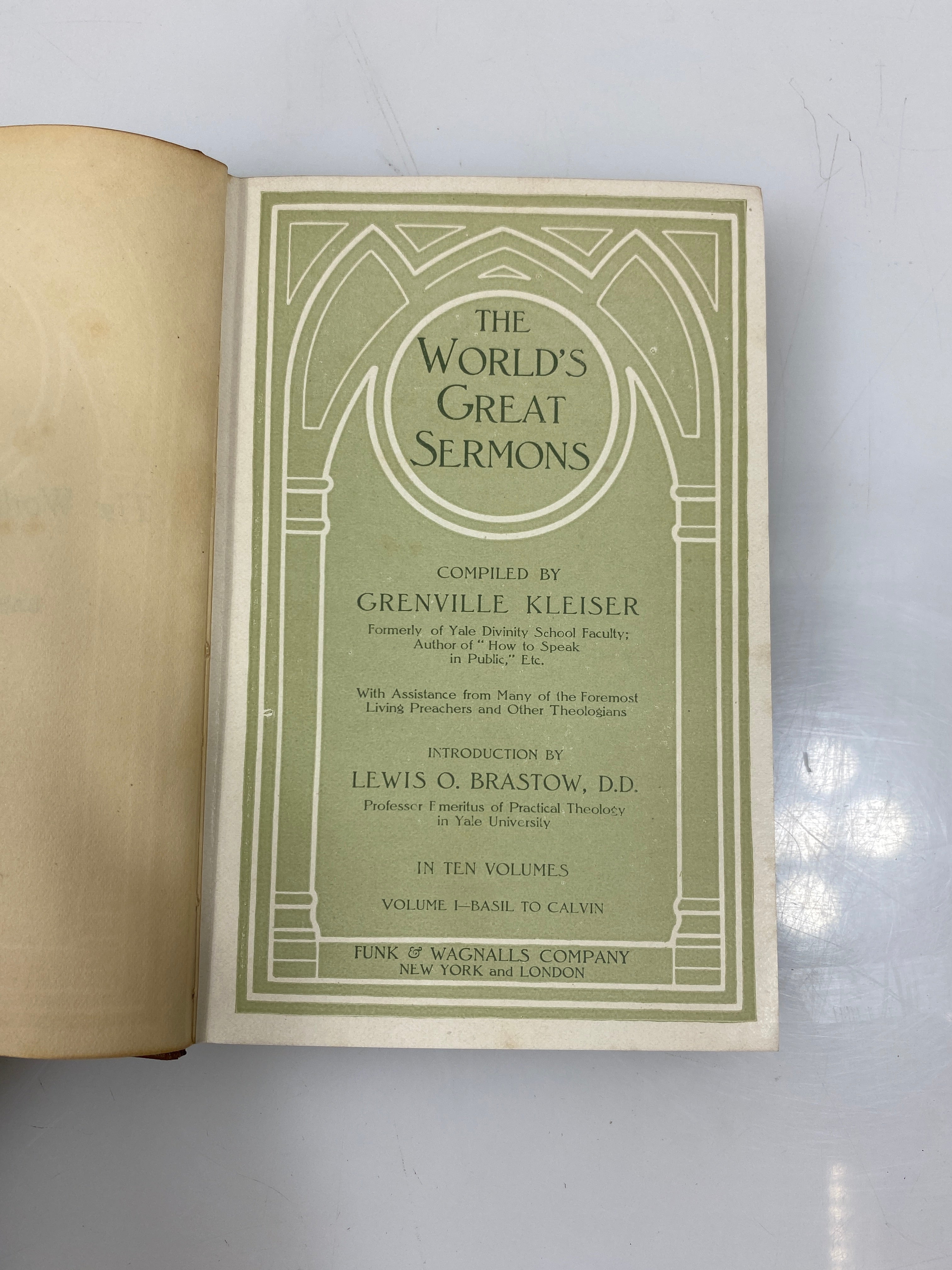 Set of 10 The Worlds Greatest Sermons Funk & Wagnalls 1908 HC
