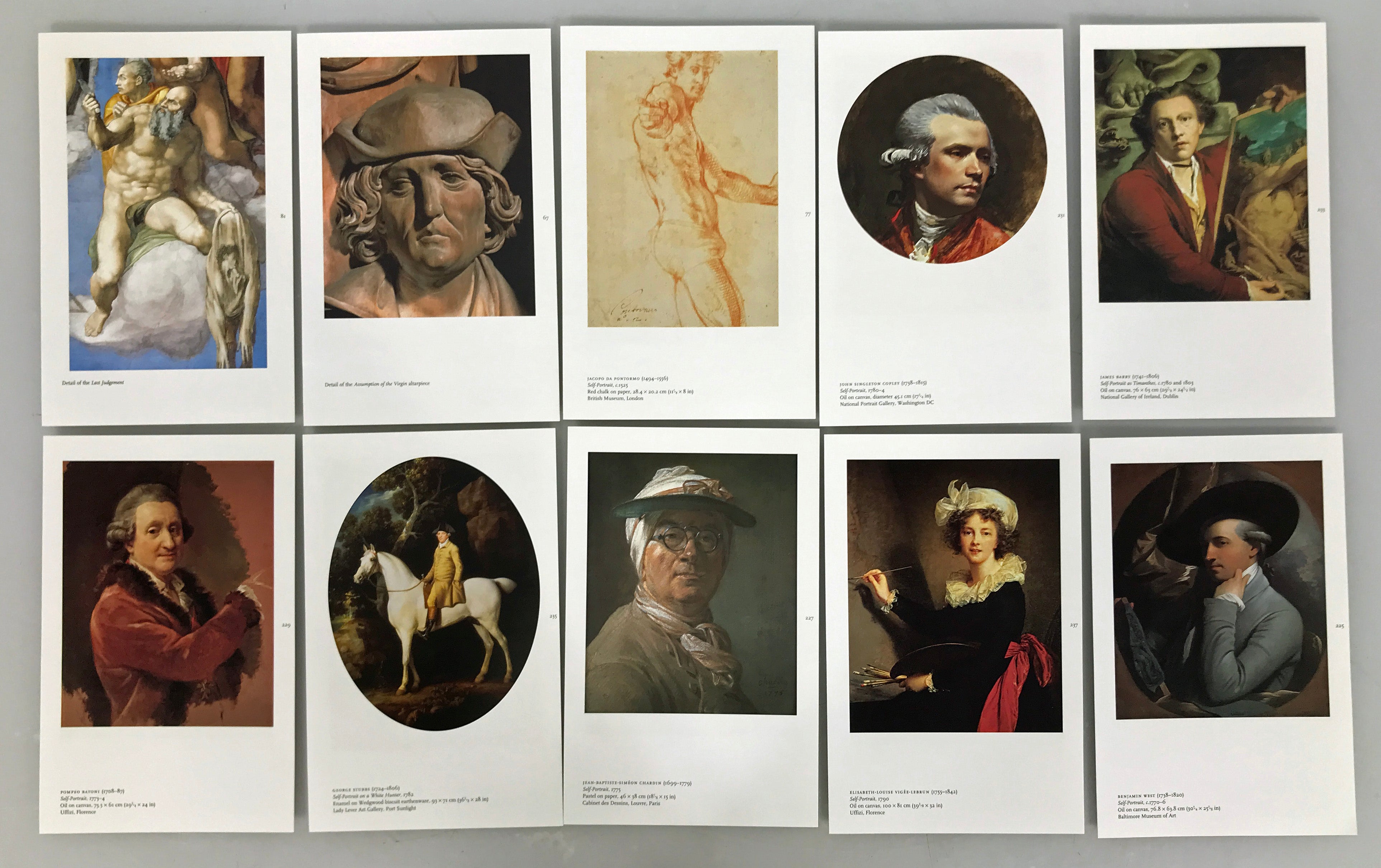 Set of 100 Assorted Self Portraits (D)