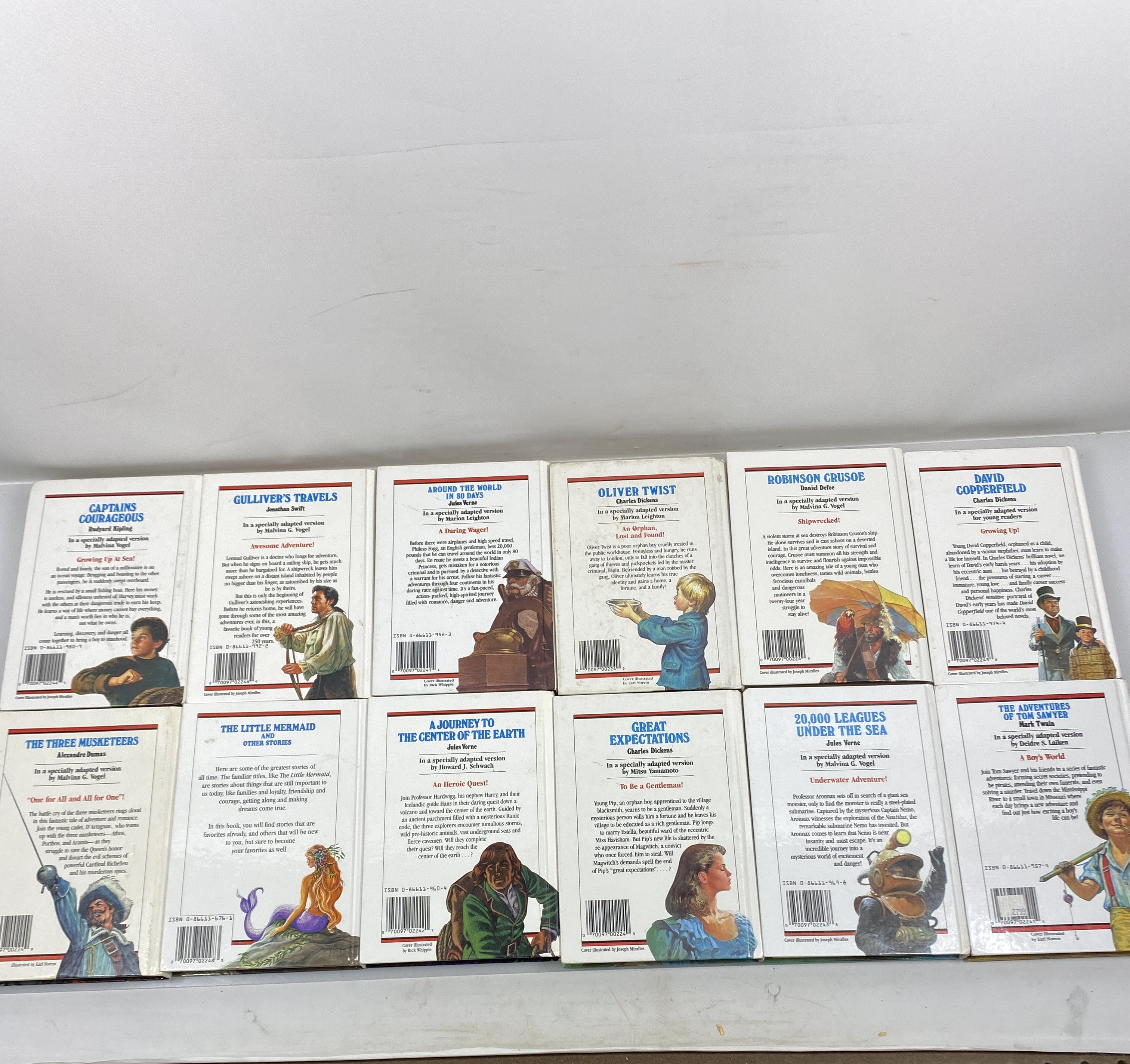 Set of 12: Great Illustrated Classics Books HC 1989, 1990, 1992, 1995, 2000