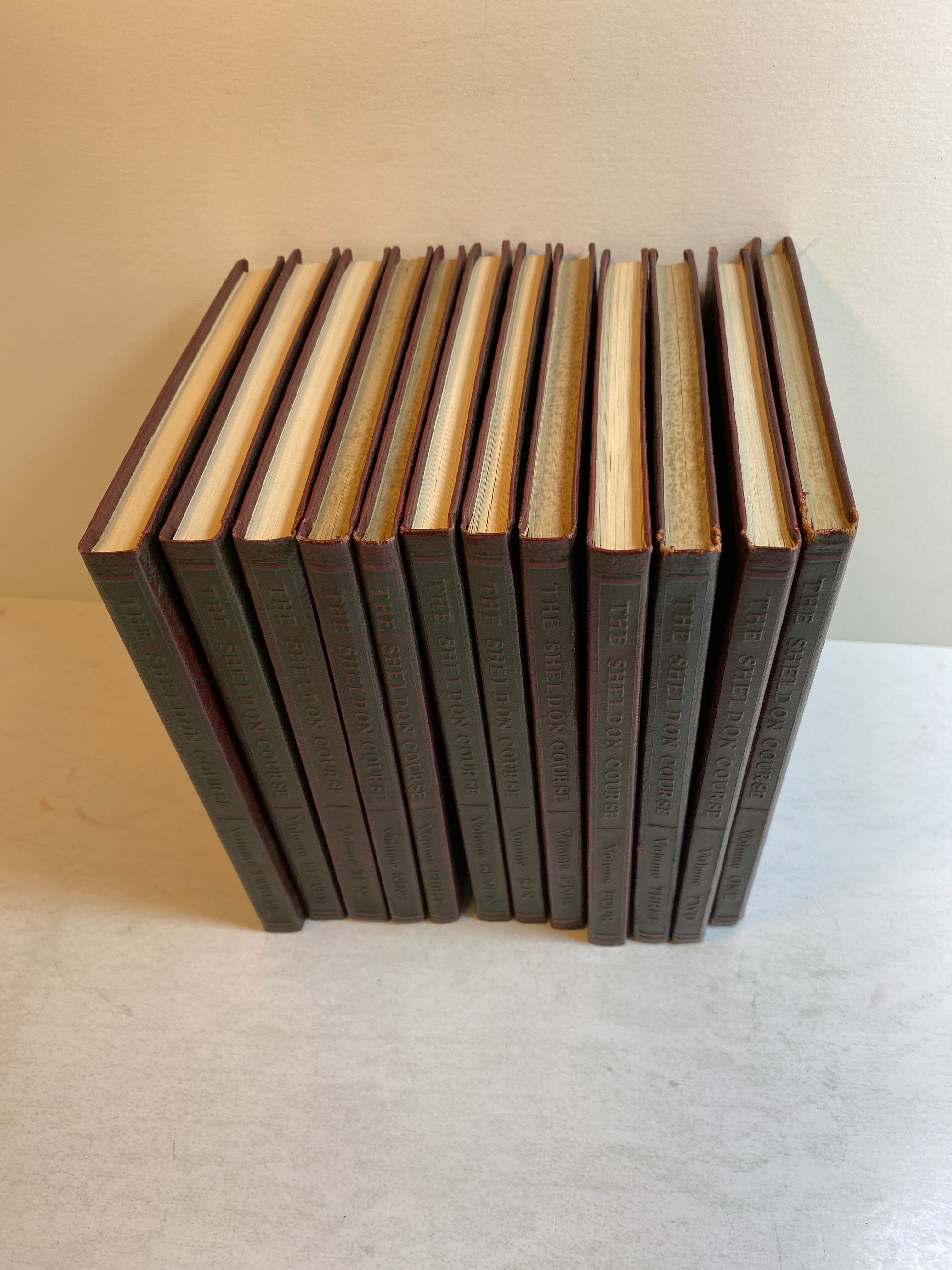 Set of 12 Sheldon Self Help Course Books Vol 1-12 1939 Edition