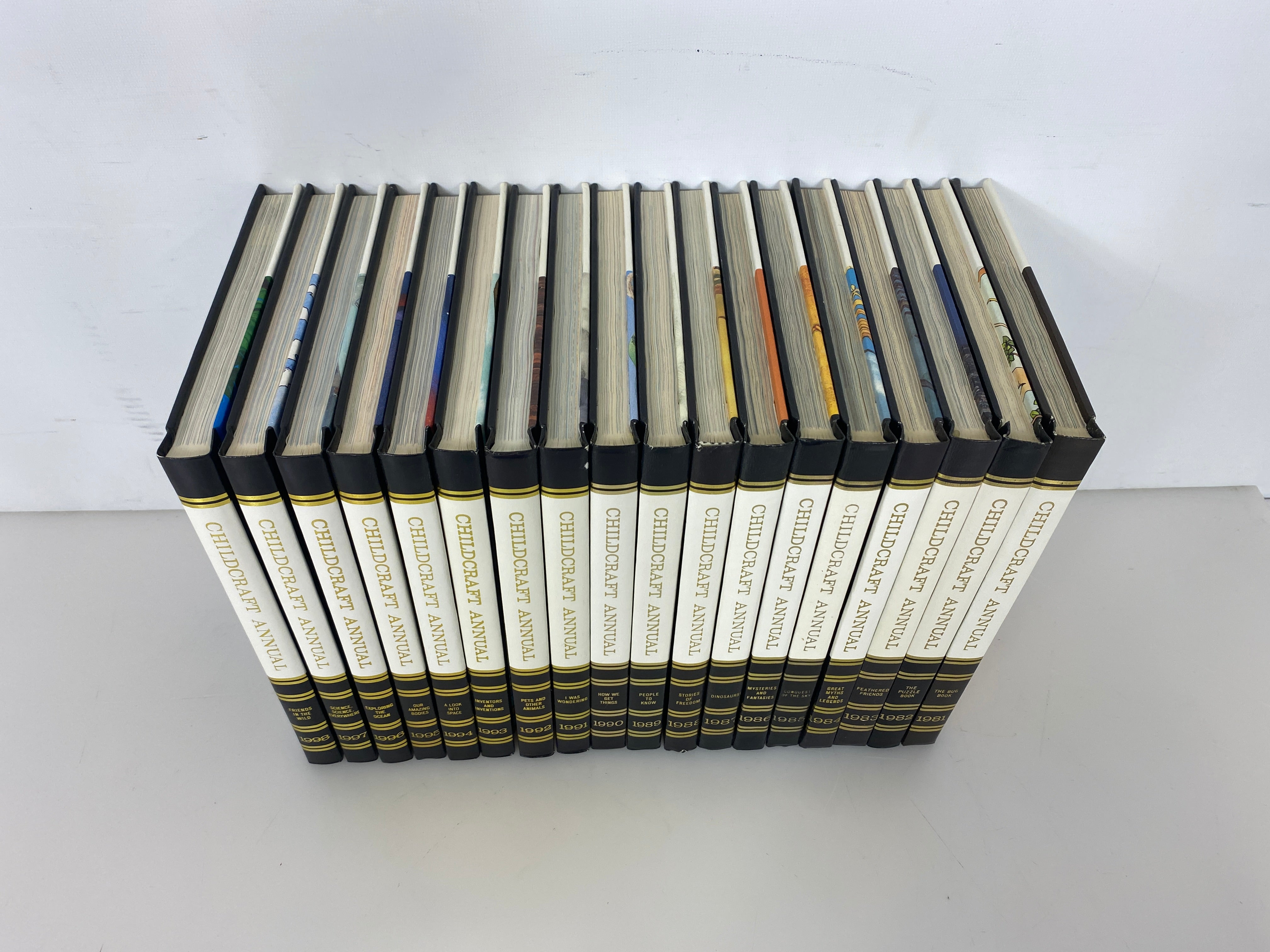 Set of 18 Childcraft Annual 1981-1998 HC