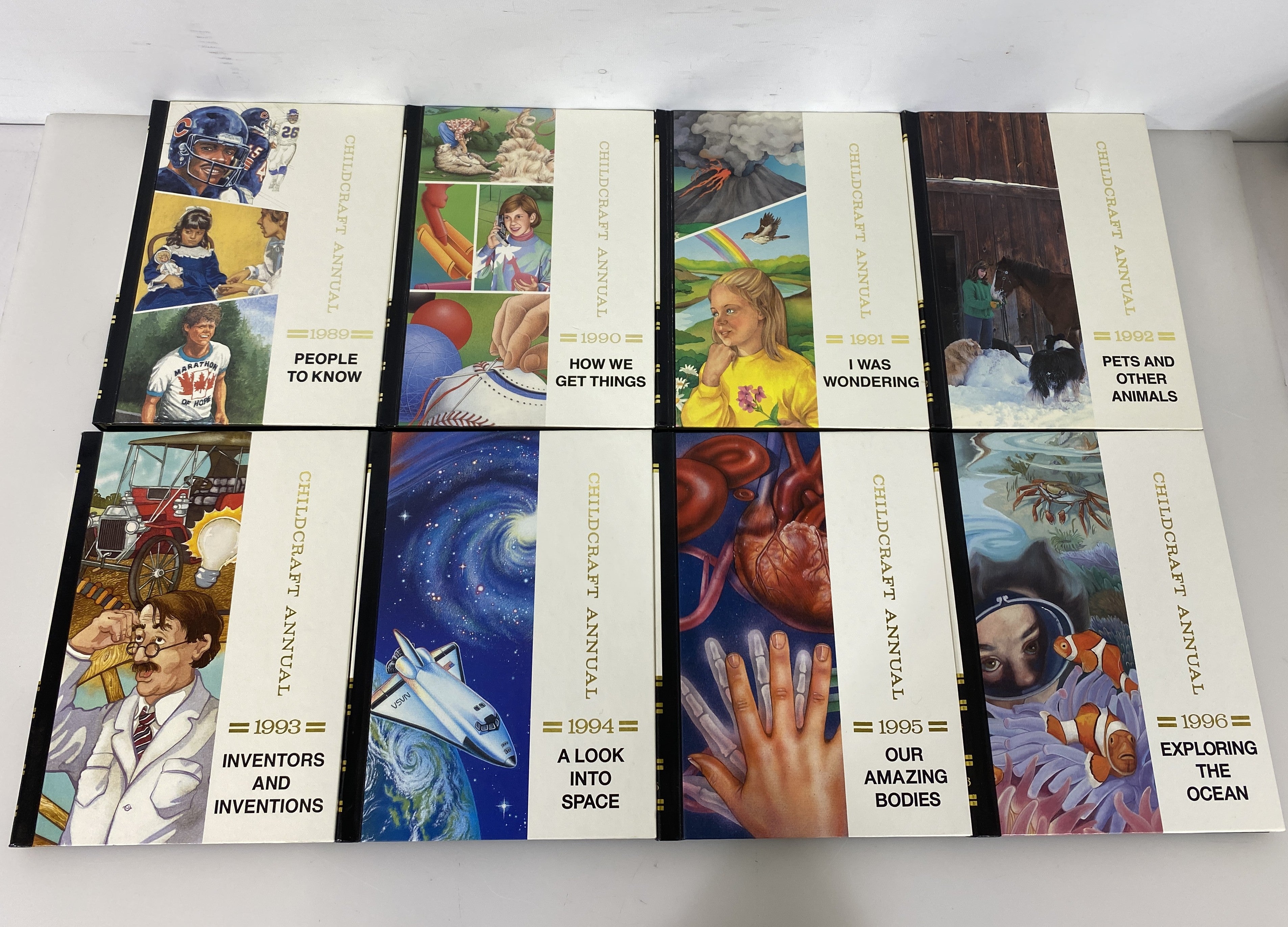 Set of 18 Childcraft Annual 1981-1998 HC