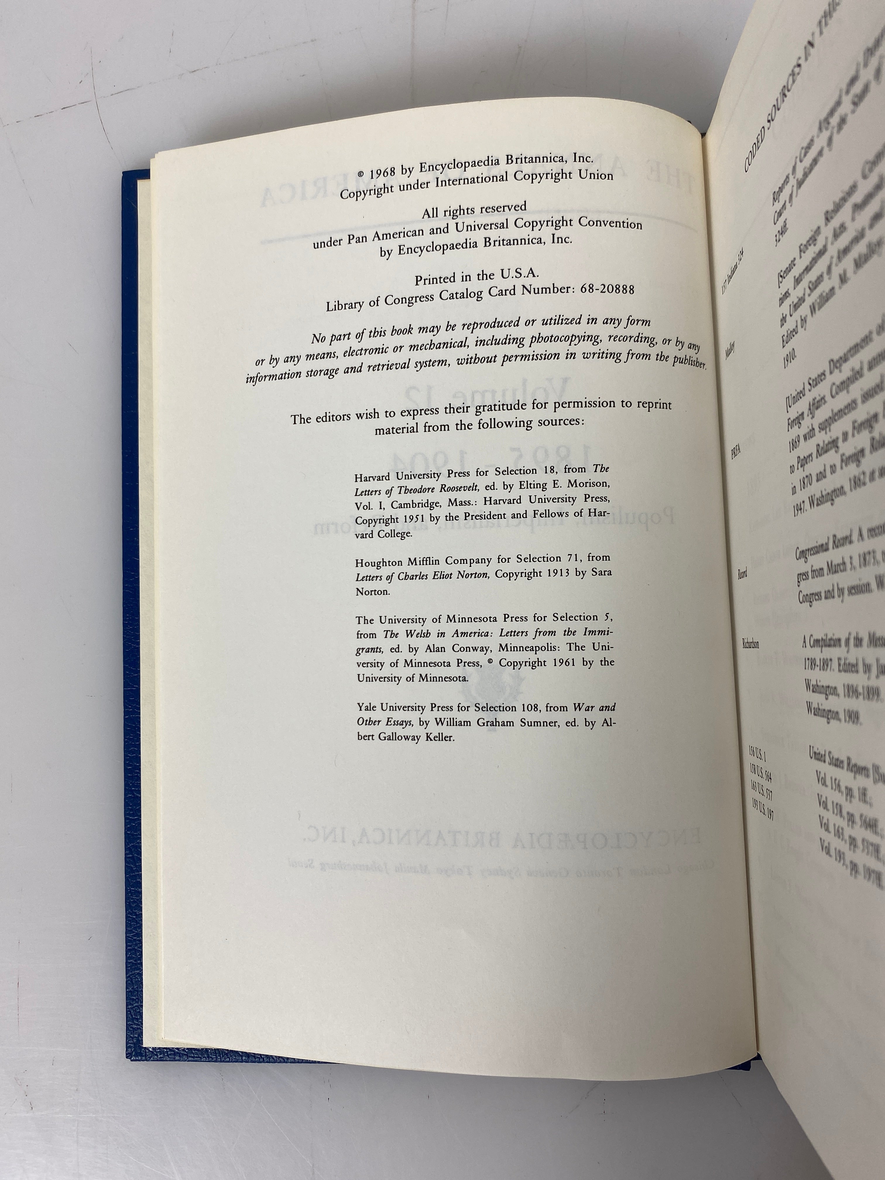 Set of 19: The Annals of America Vol. 1-19 1968 HC