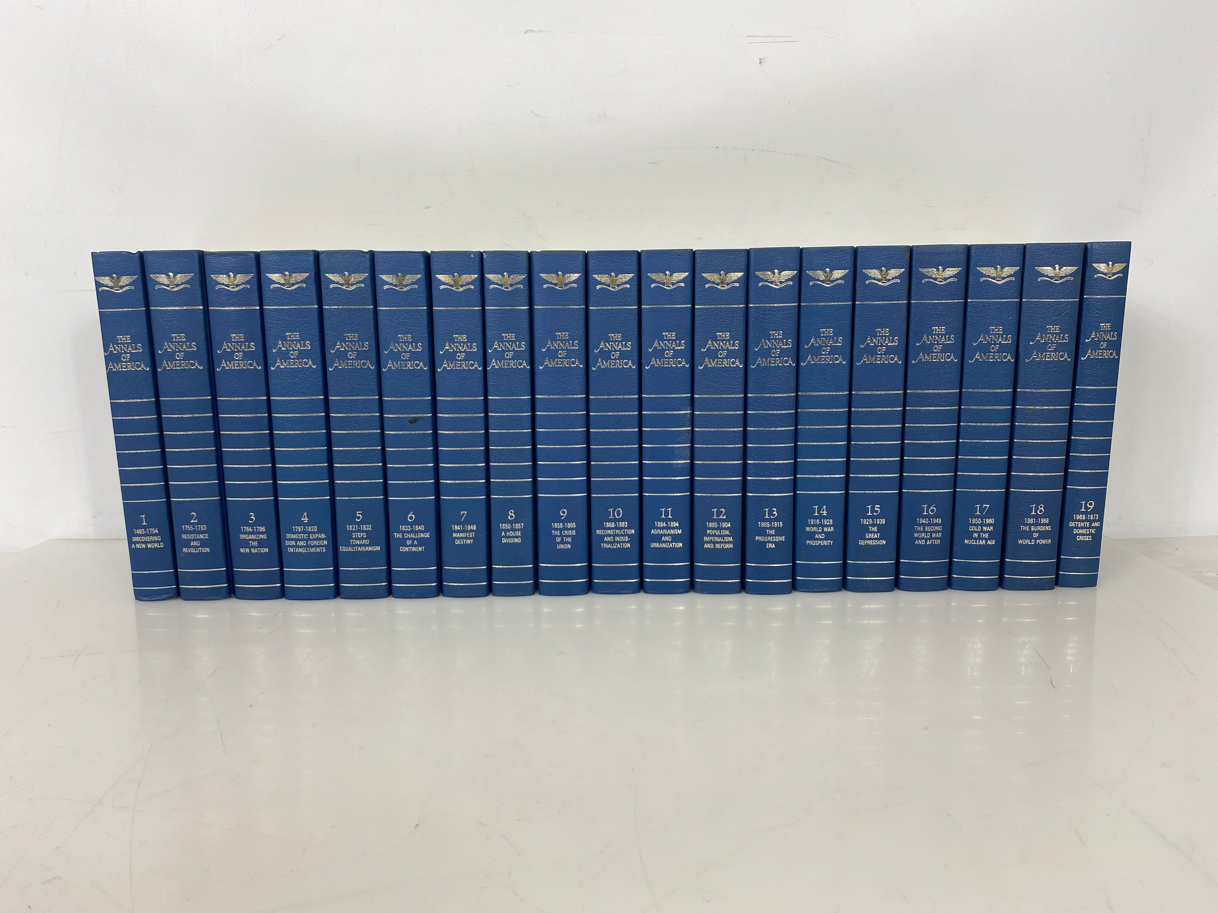 Set of 19: The Annals of America Vol. 1-19 1968 HC