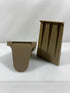 Set of 2 Bro-Dart Vintage Beige Plastic Bookends