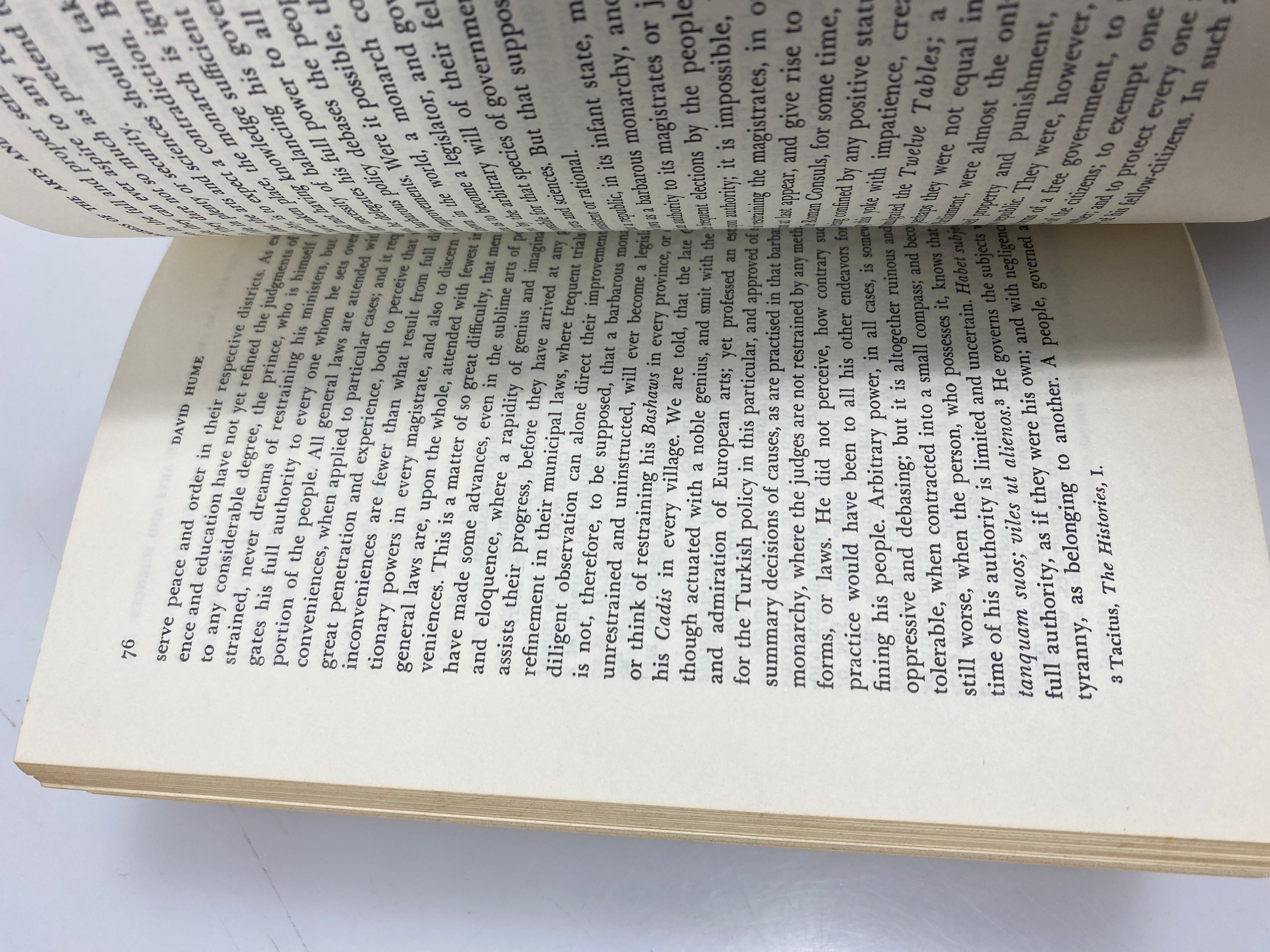 Set of 2 David Hume Paperbacks Human Understanding/Standard of Taste 1970s