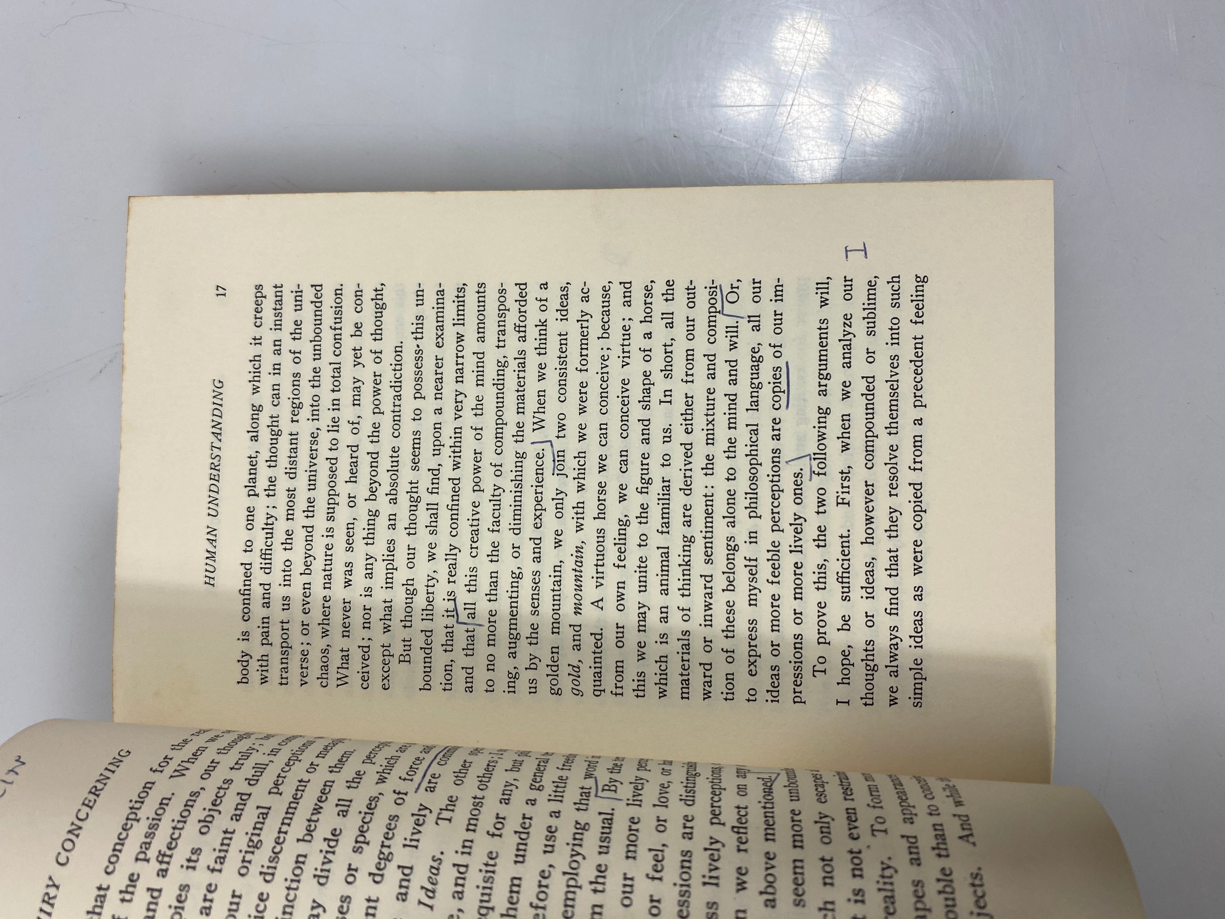 Set of 2 David Hume Paperbacks Human Understanding/Standard of Taste 1970s