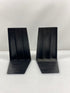 Set of 2 Demco Vintage Black Plastic Bookends