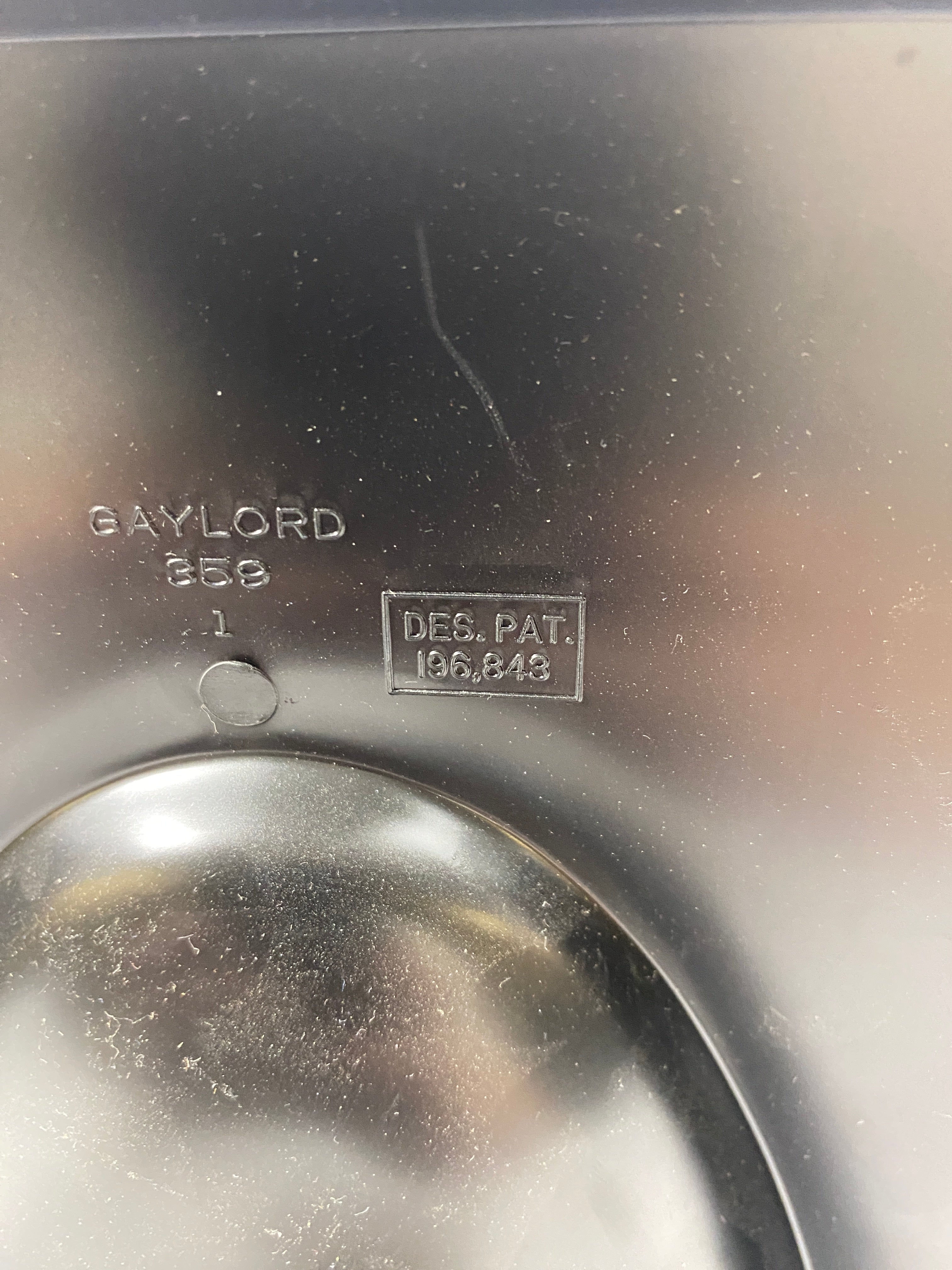 Set of 2 Gaylord Vintage Black Plastic Bookends