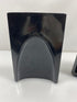 Set of 2 Gaylord Vintage Black Plastic Bookends w/ Cork Bottom