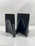 Set of 2 Gaylord Vintage Black Plastic Bookends w/ Cork Bottom