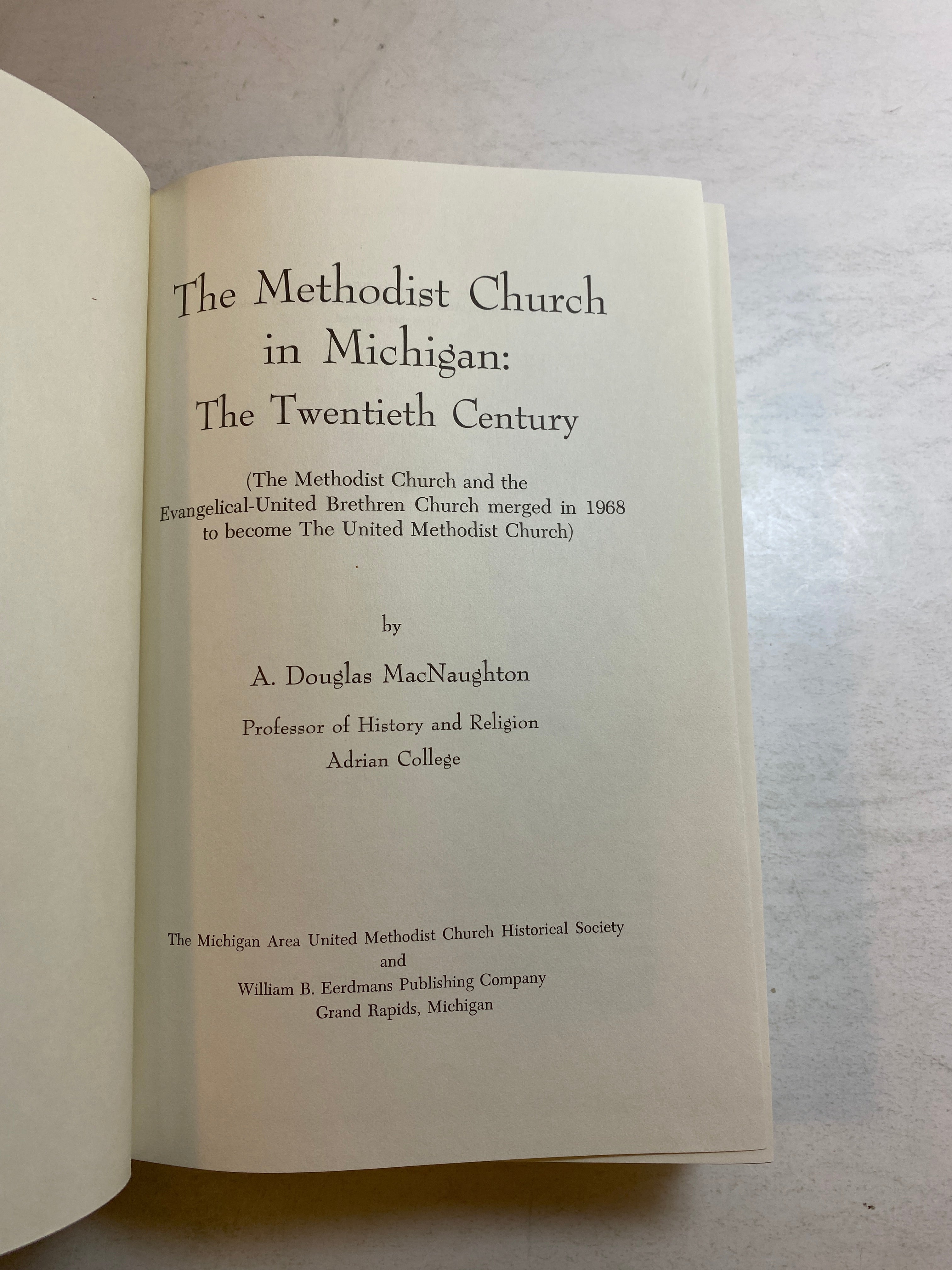 Set of 2 Methodist Church in Michigan 19th/20th Century HCDJ 1967-1976