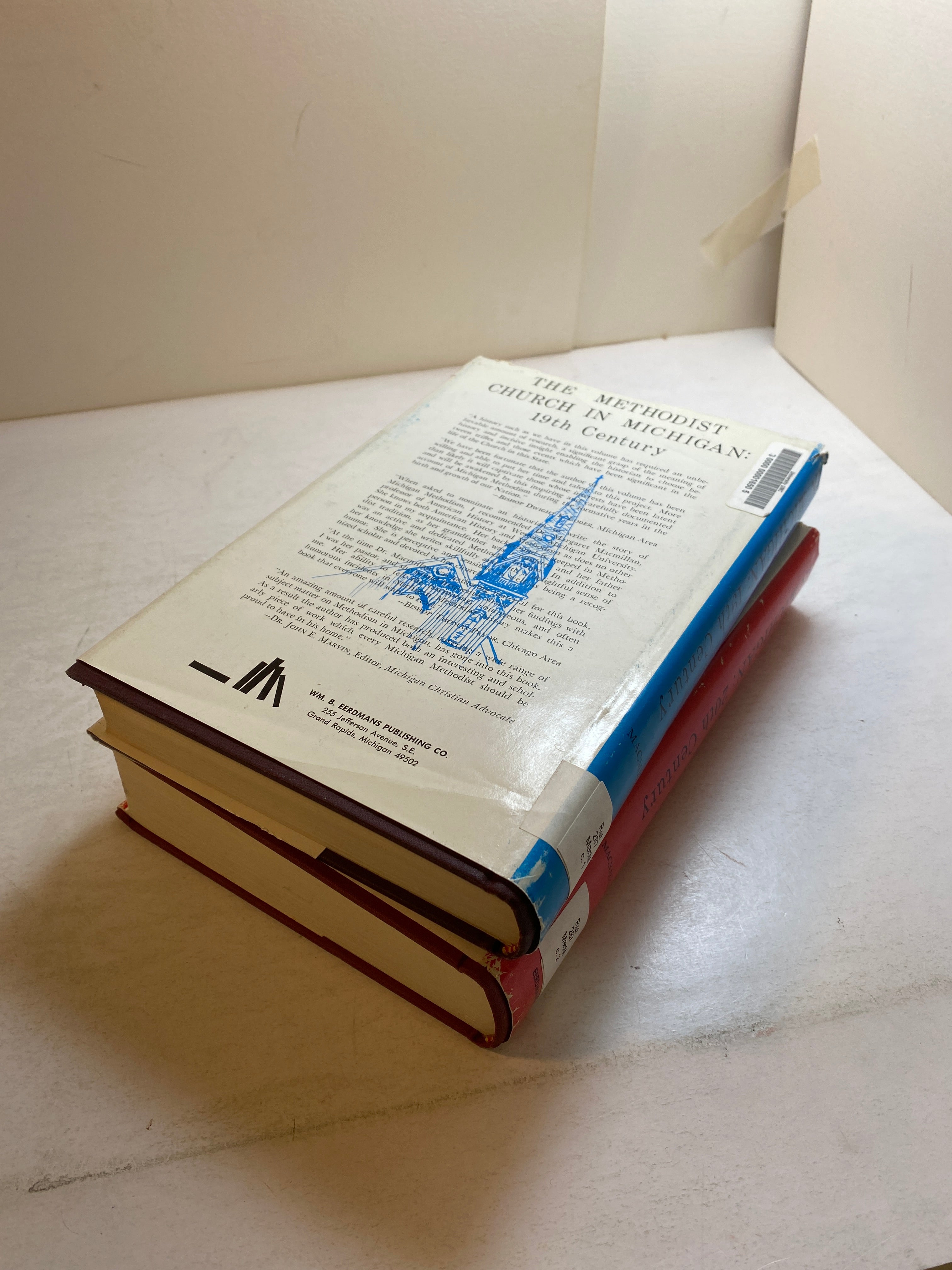 Set of 2 Methodist Church in Michigan 19th/20th Century HCDJ 1967-1976