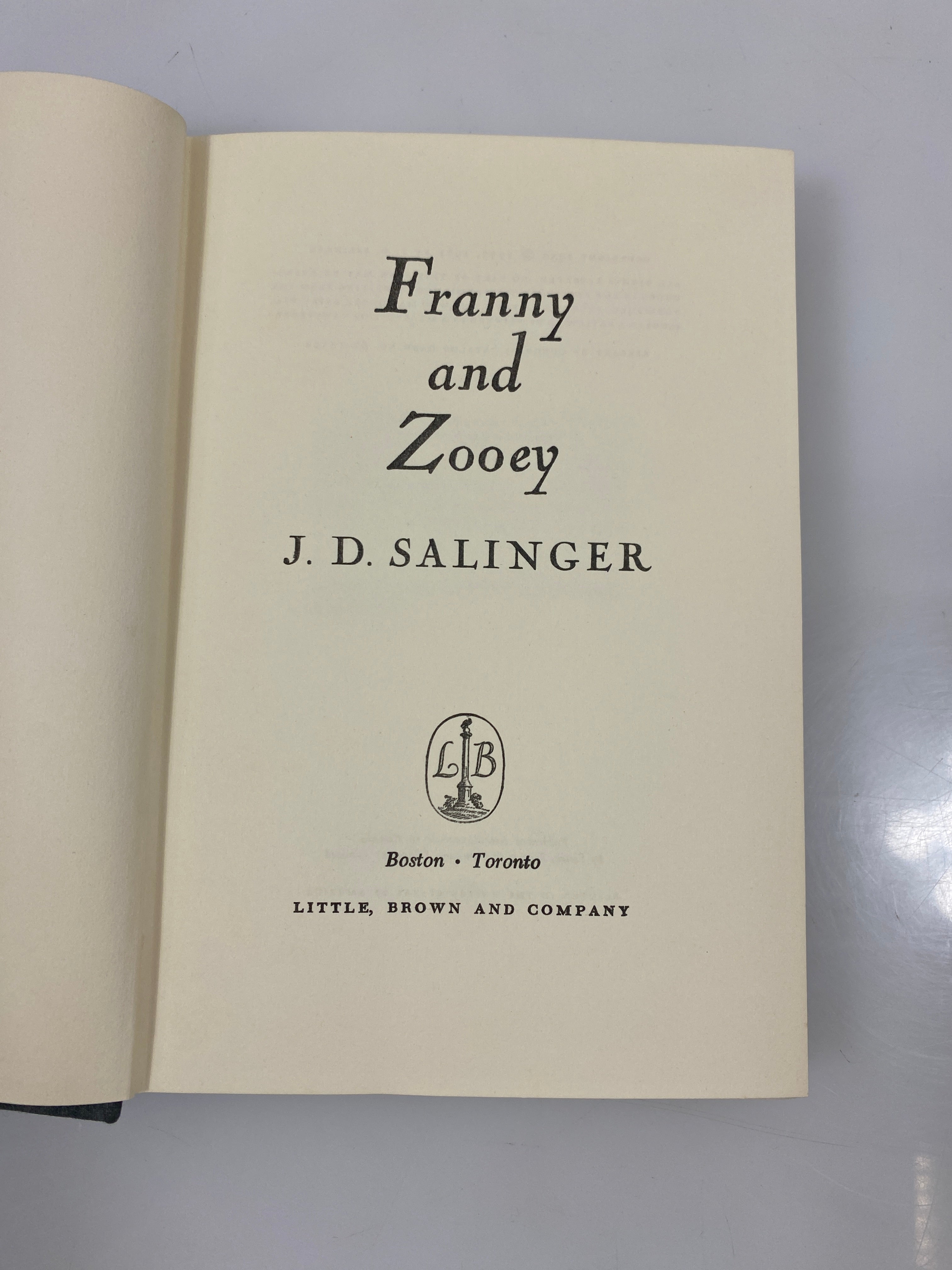 Set of 2: Salinger Hardcovers Raise High the Room Beam...Franny & Zooey 59-61 DJ