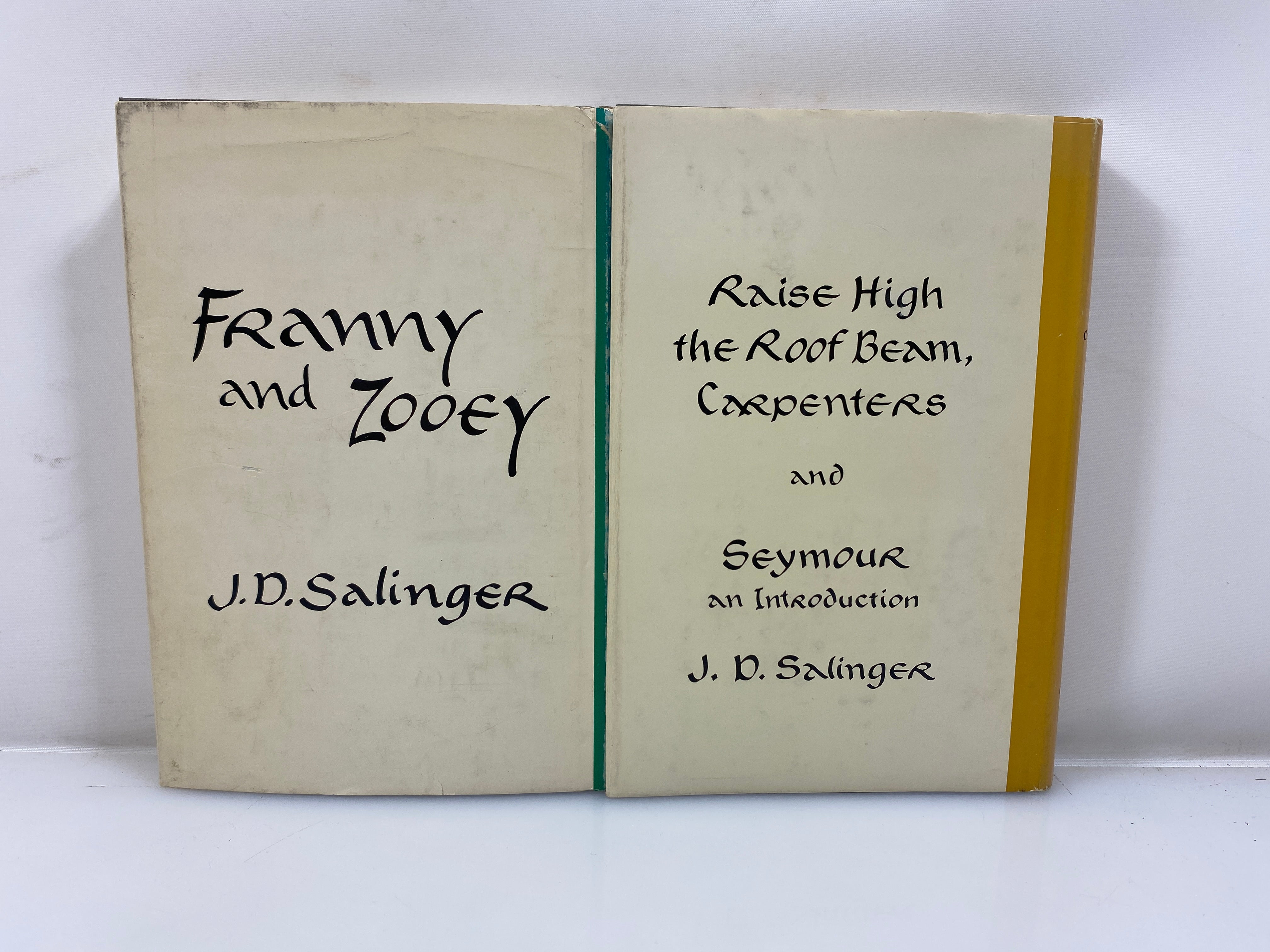 Set of 2: Salinger Hardcovers Raise High the Room Beam...Franny & Zooey 59-61 DJ