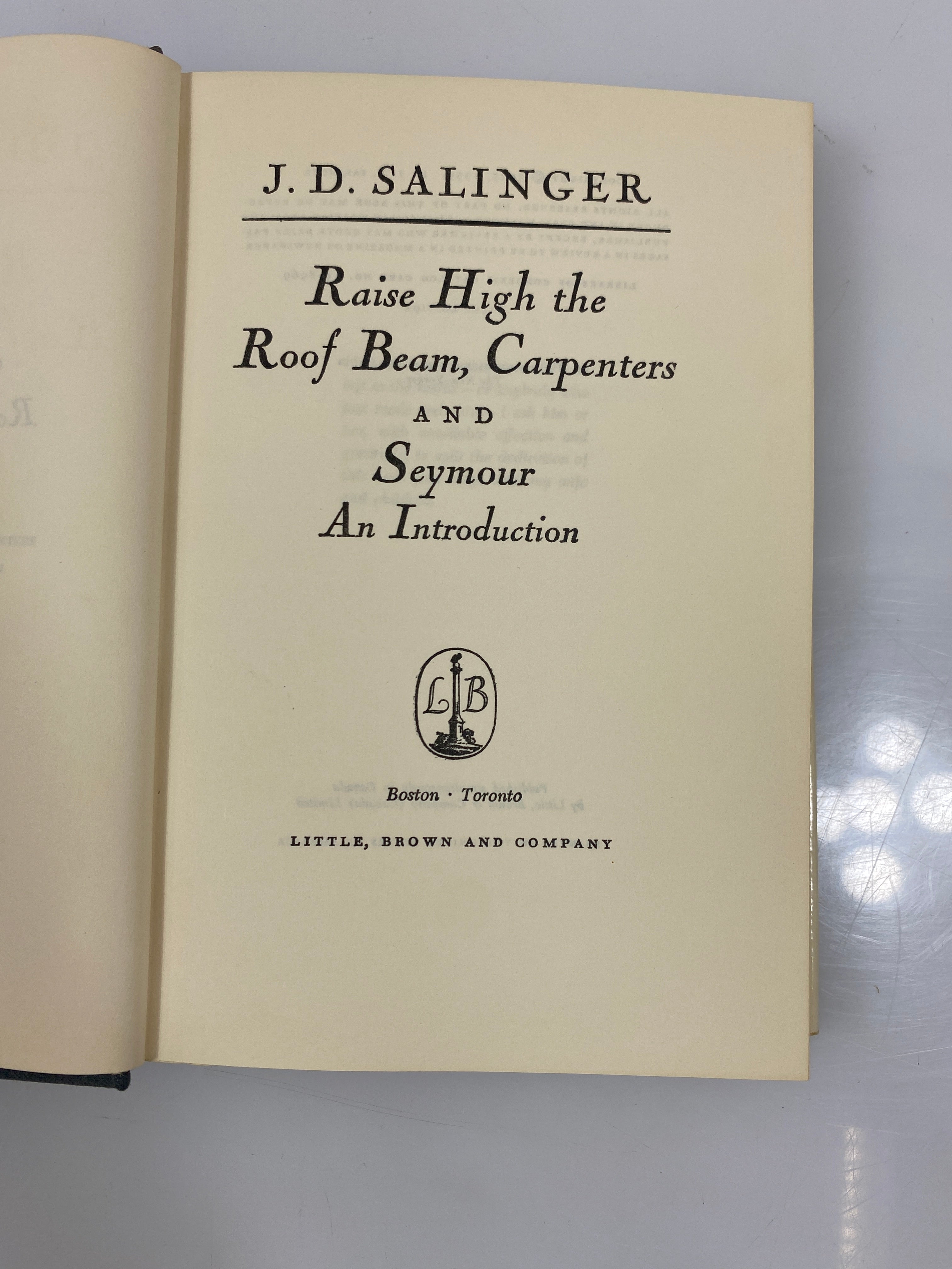 Set of 2: Salinger Hardcovers Raise High the Room Beam...Franny & Zooey 59-61 DJ