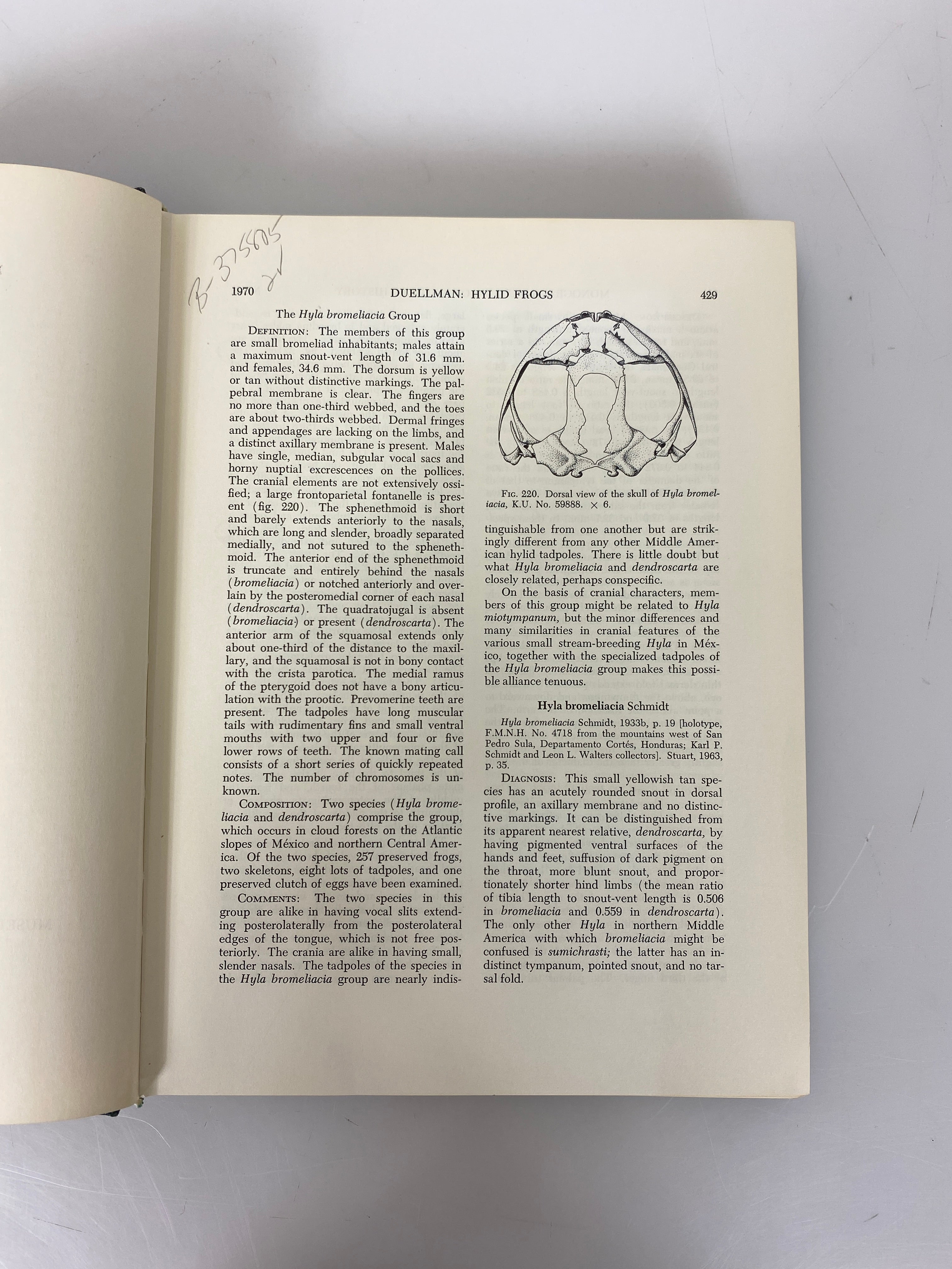 Set of 2: The Hylid Frogs of Middle America Vol 1-2 by Duellman Ex-libra 1970 HC