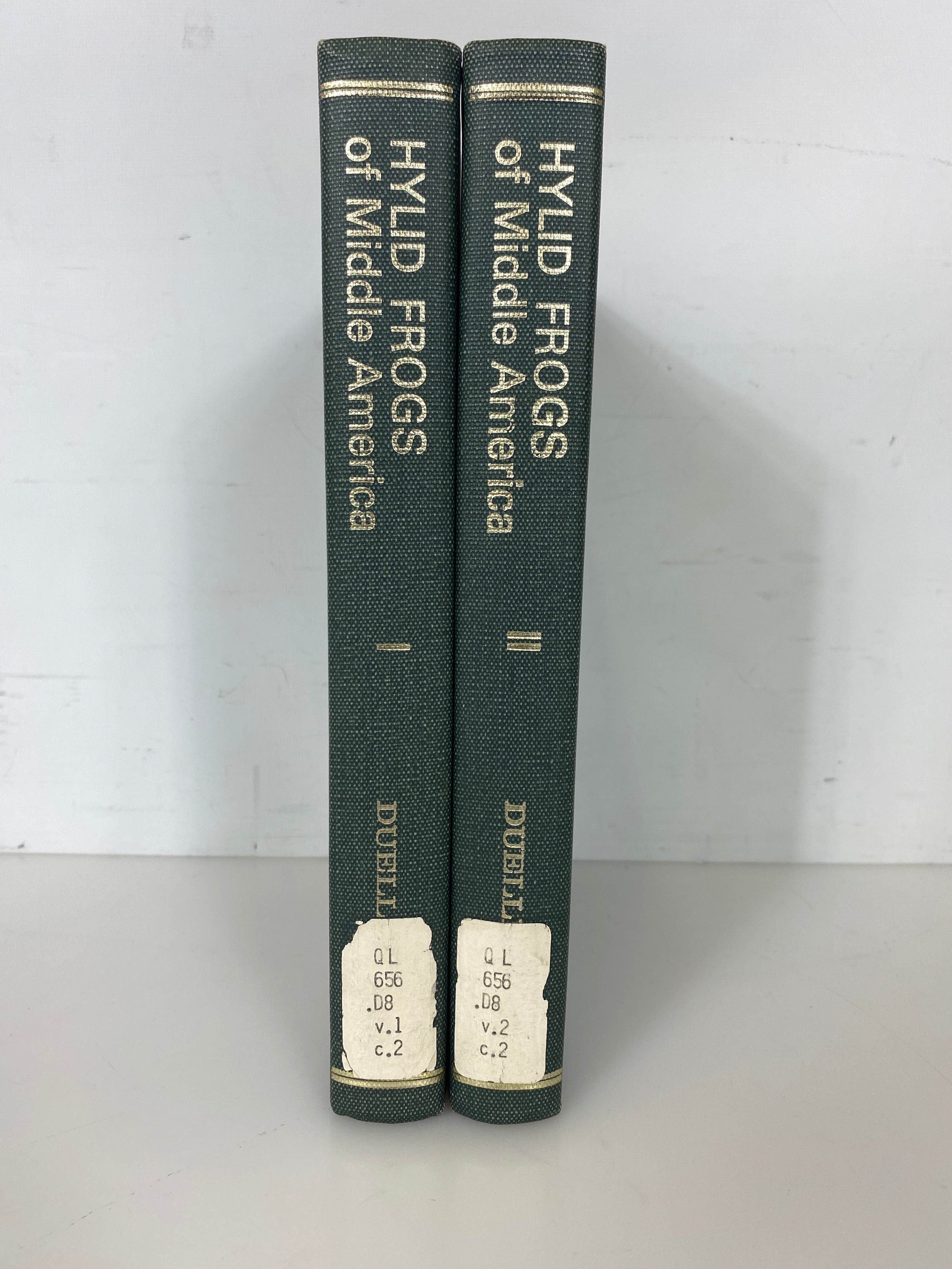 Set of 2: The Hylid Frogs of Middle America Vol 1-2 by Duellman Ex-libra 1970 HC