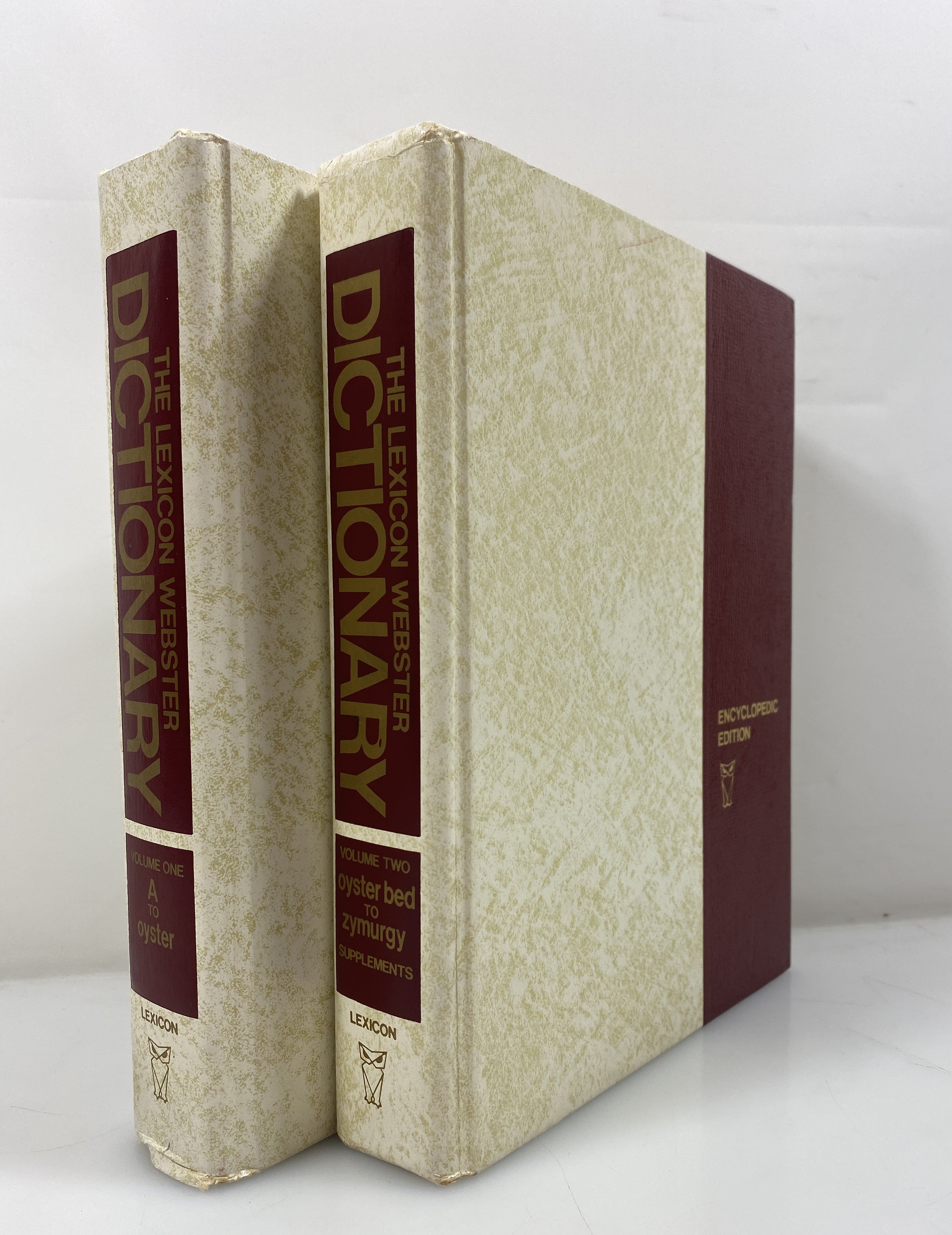 Set of 2: The Lexicon Webster Dictionary Encyclopedic Edition 1983 HC