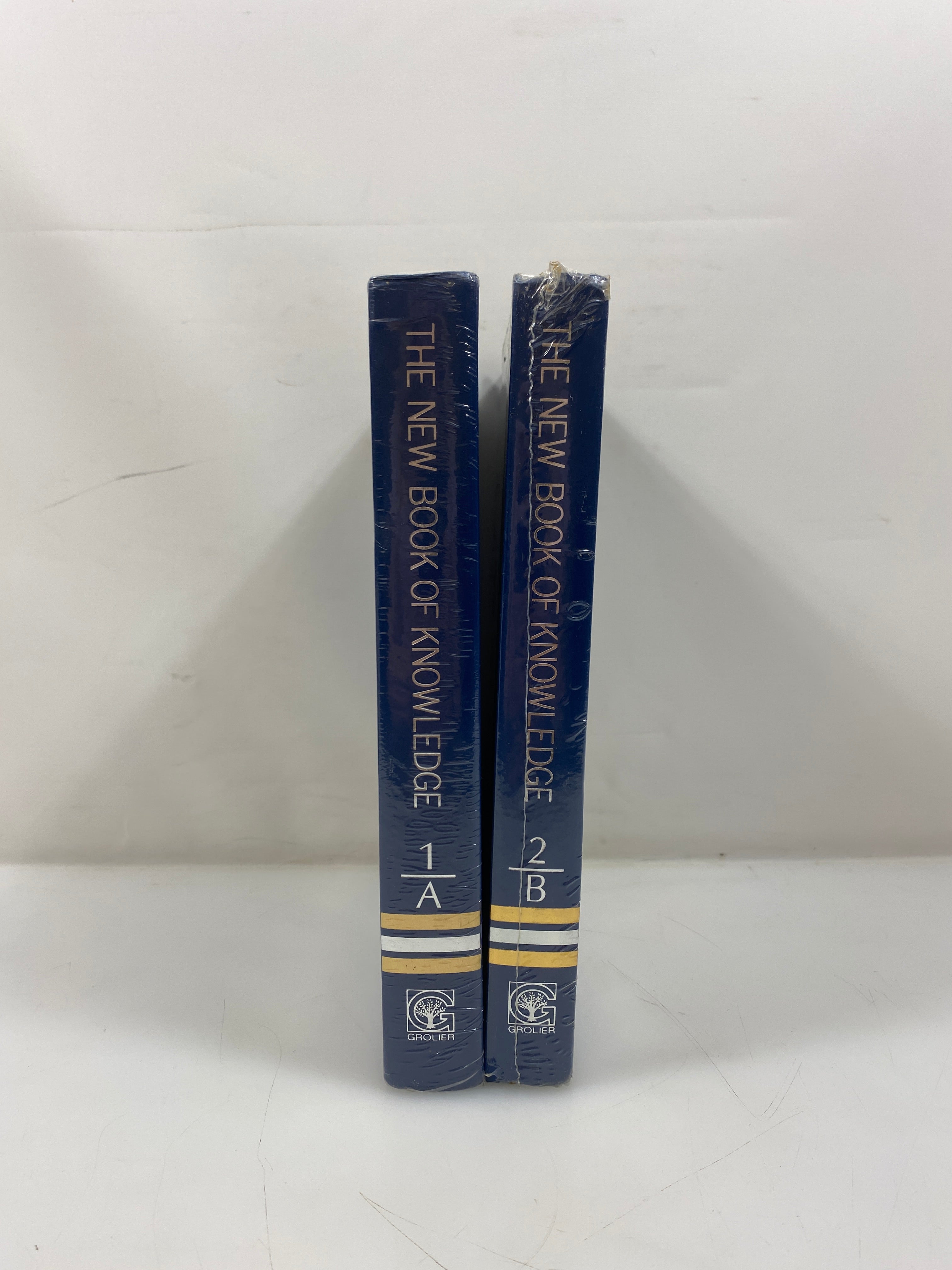 Set of 2 The New Book of Knowledge 1-2 HC
