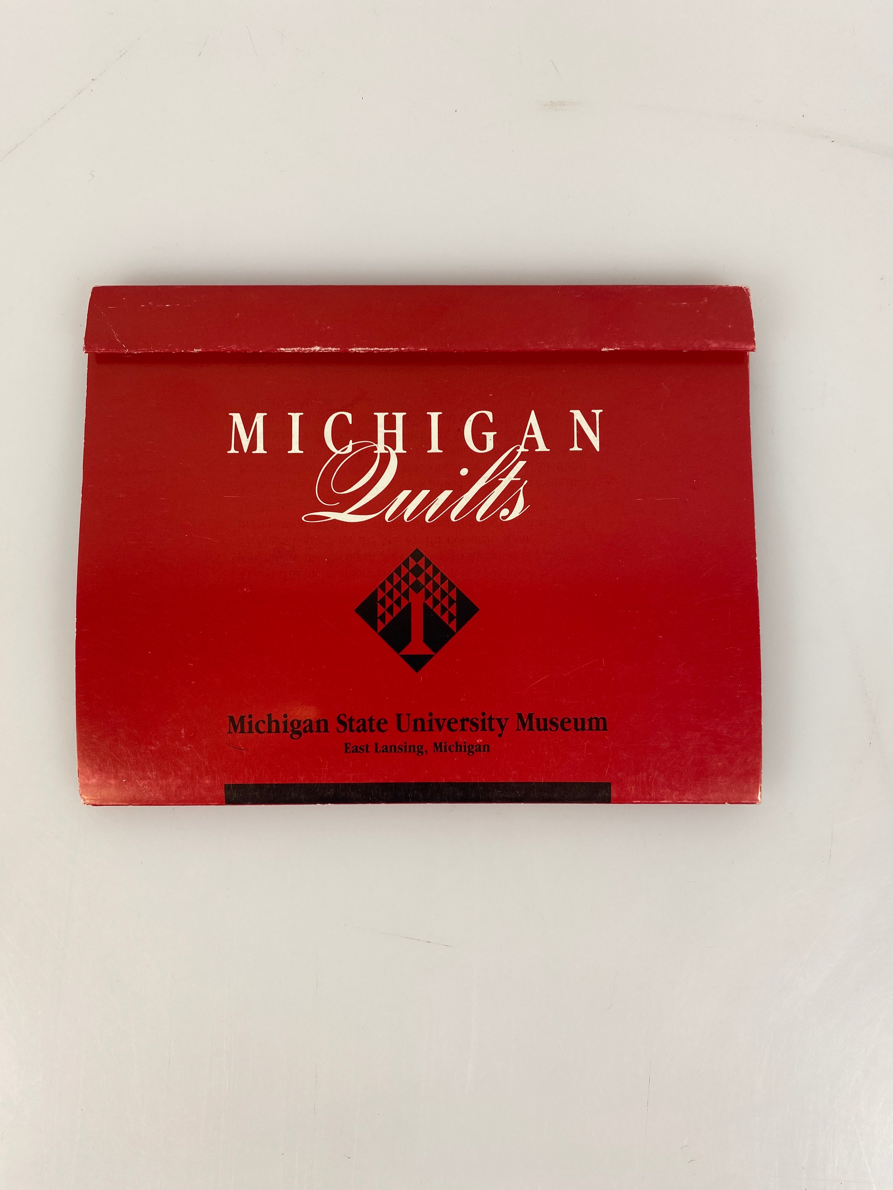 Set of 20 Michigan Quilts Postcard Booklets MSU 1987