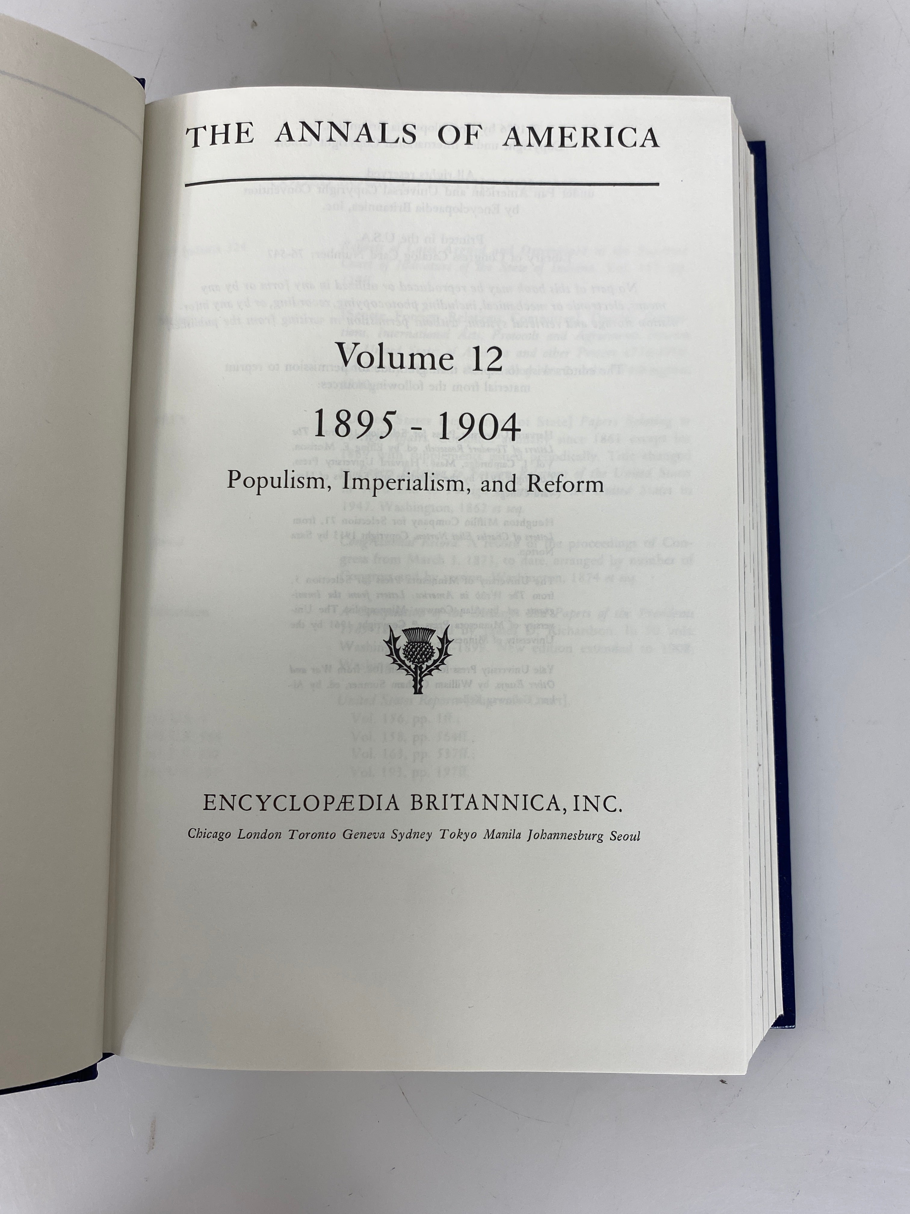 Set of 21: The Annals of America Encyclopedia Britannica 1976-87 HC