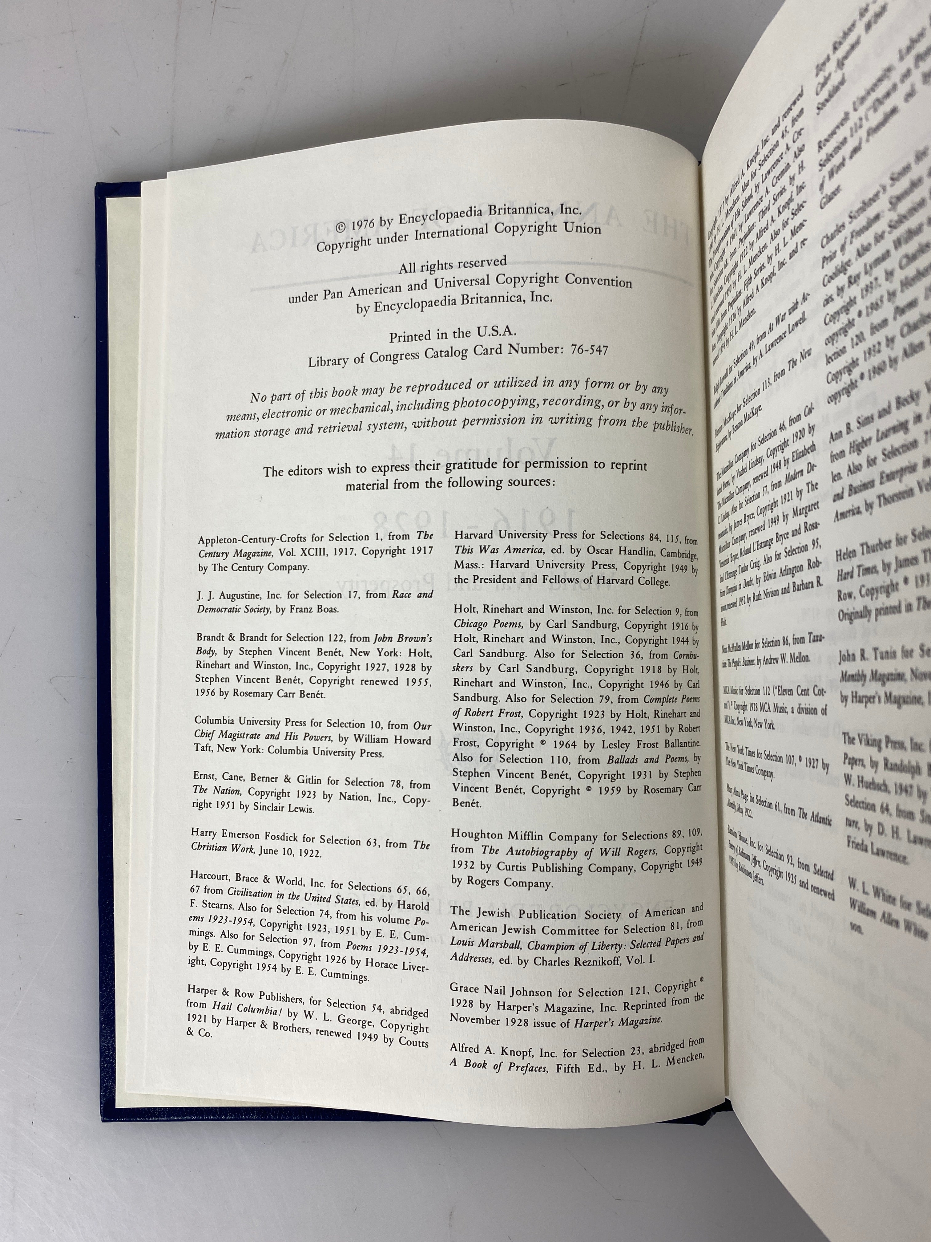 Set of 21: The Annals of America Encyclopedia Britannica 1976-87 HC