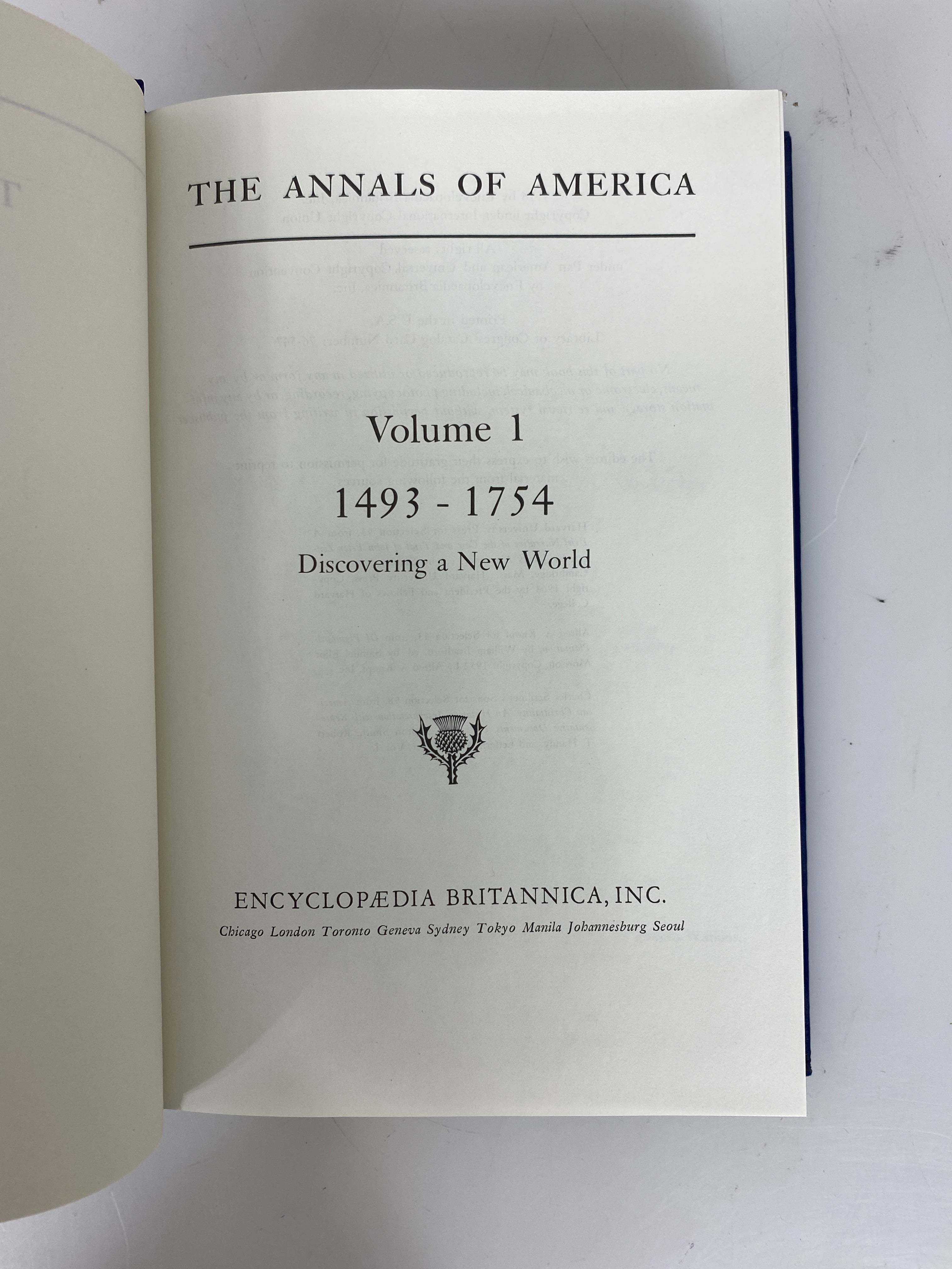 Set of 21: The Annals of America Encyclopedia Britannica 1976-87 HC