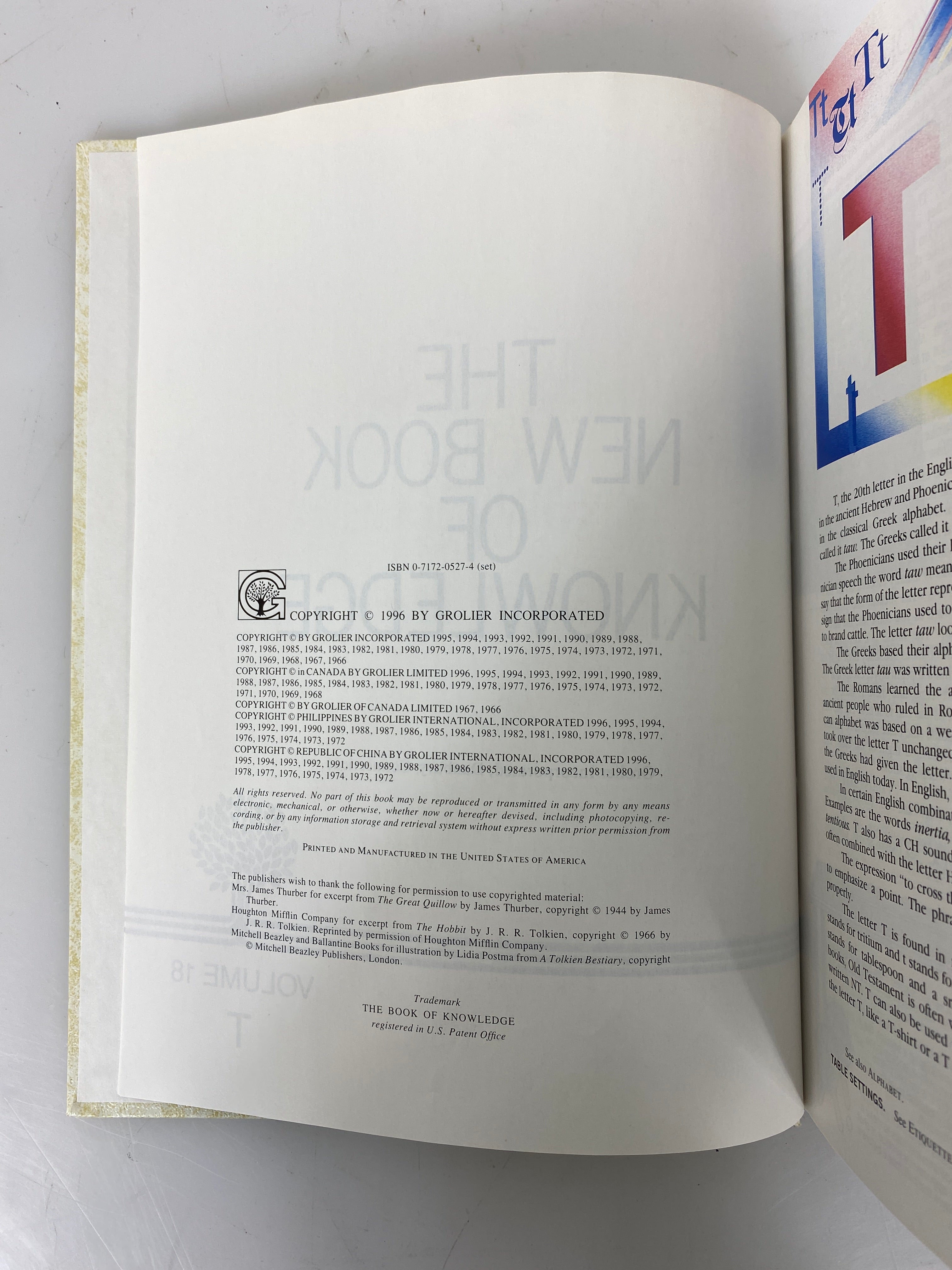 Set of 22: The New Book of Knowledge 1996 HC