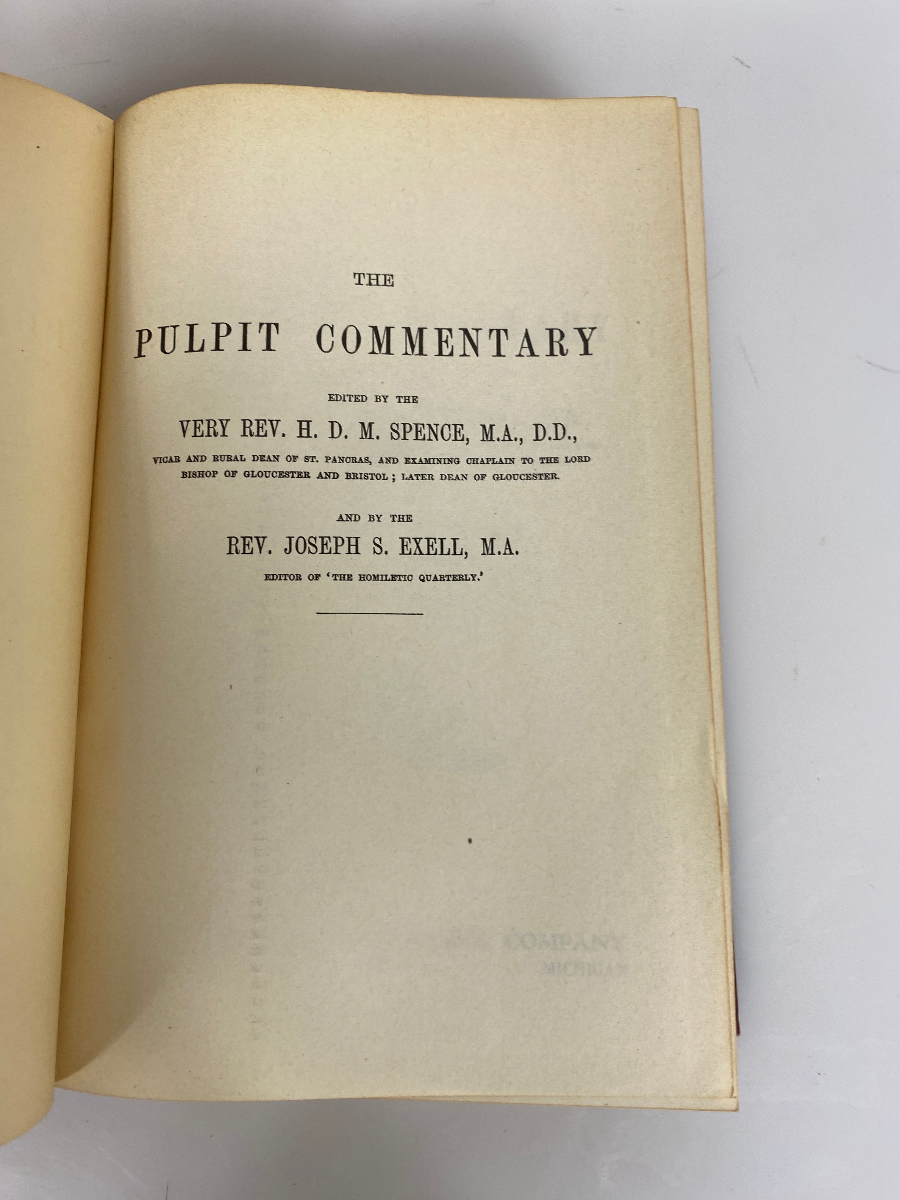 Set of 23 Pulpit Commentary Eerdman's 1950