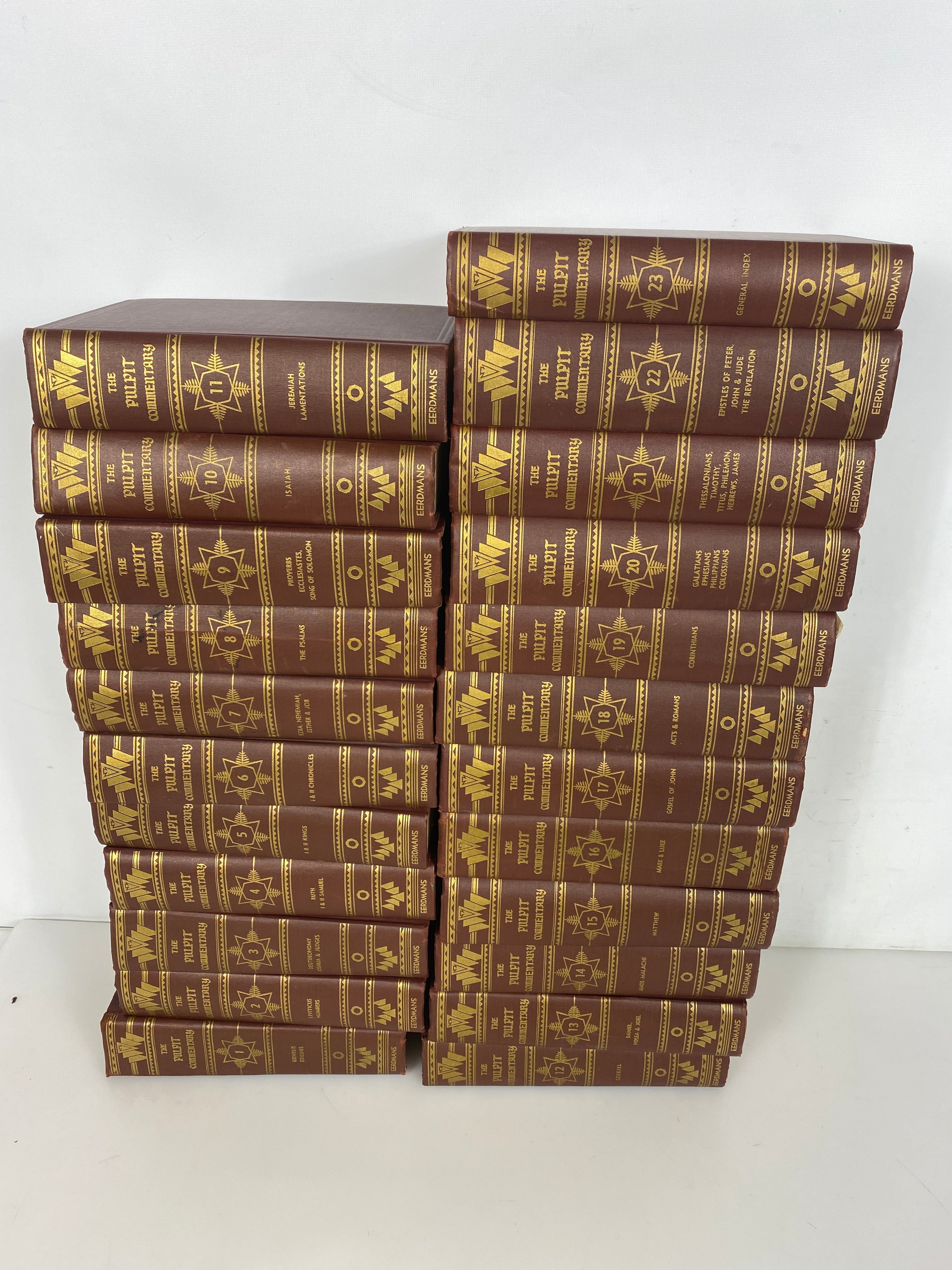 Set of 23 Pulpit Commentary Eerdman's 1950