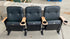 Set of 3 Leather Spartan Stadium Seat - NO Spartan S