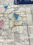Set of 3 Michigan & Lansing Maps Universal Maps