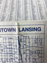 Set of 3 Michigan & Lansing Maps Universal Maps