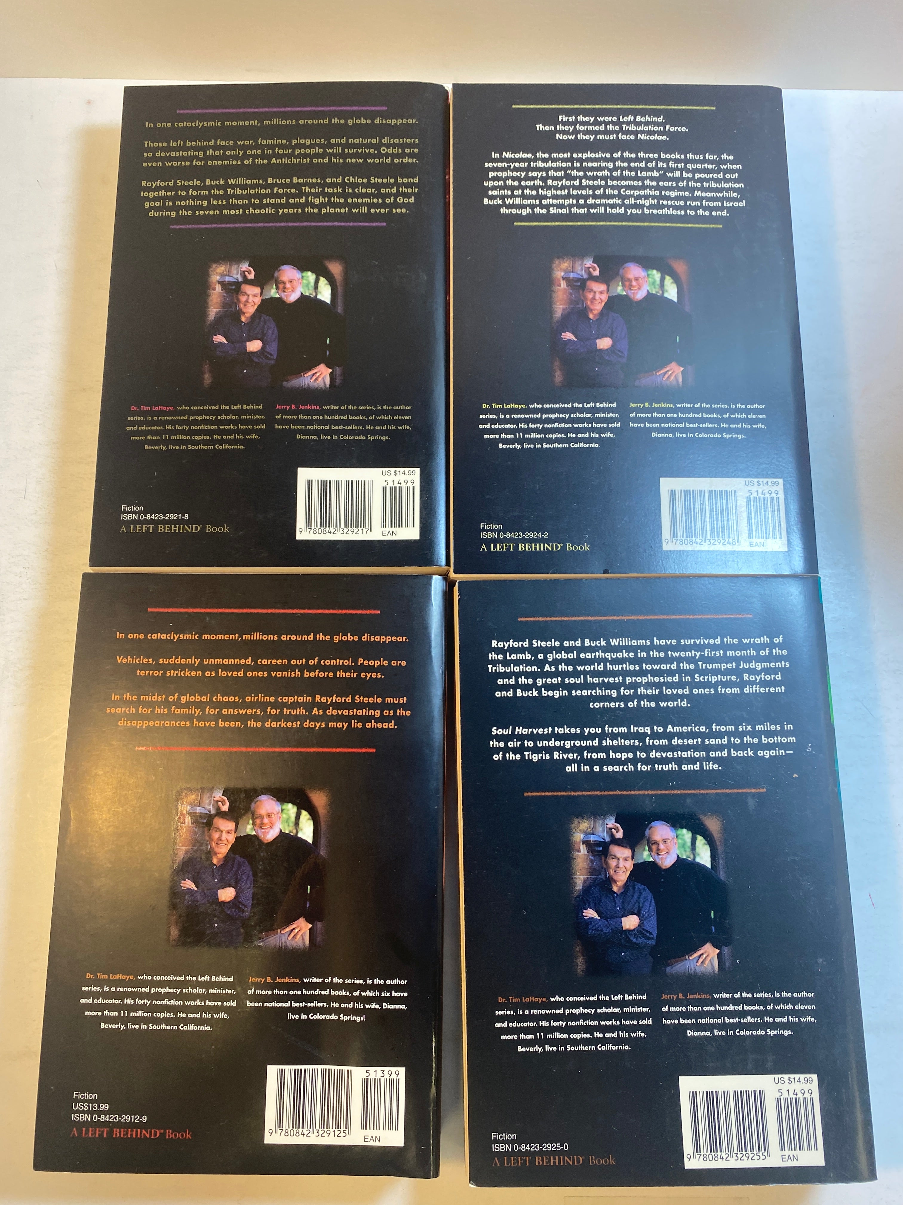 Set of 4 Left Behind Lahaye Jenkins Books 1-4 1998