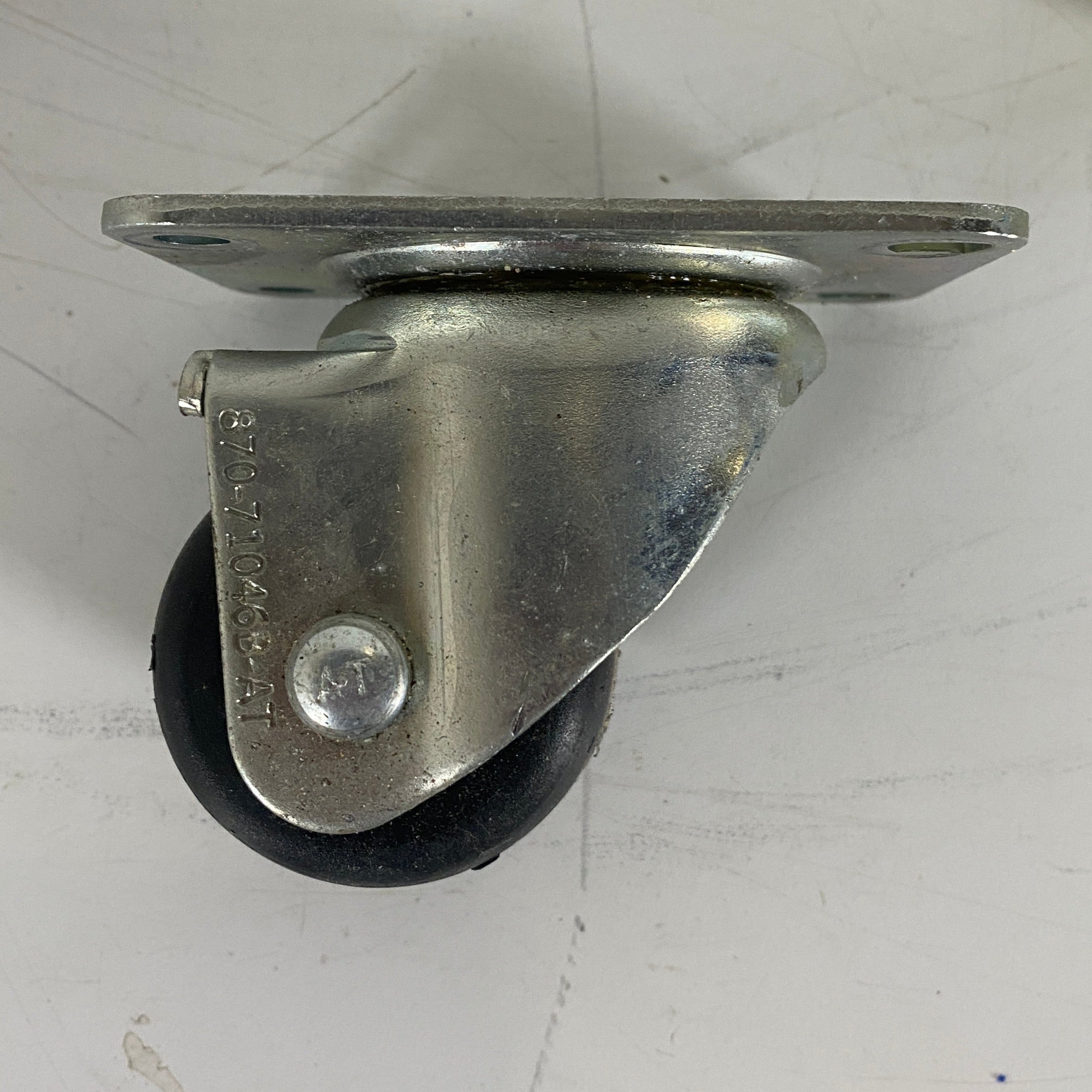 Set of 4 Non Locking Silver Casters