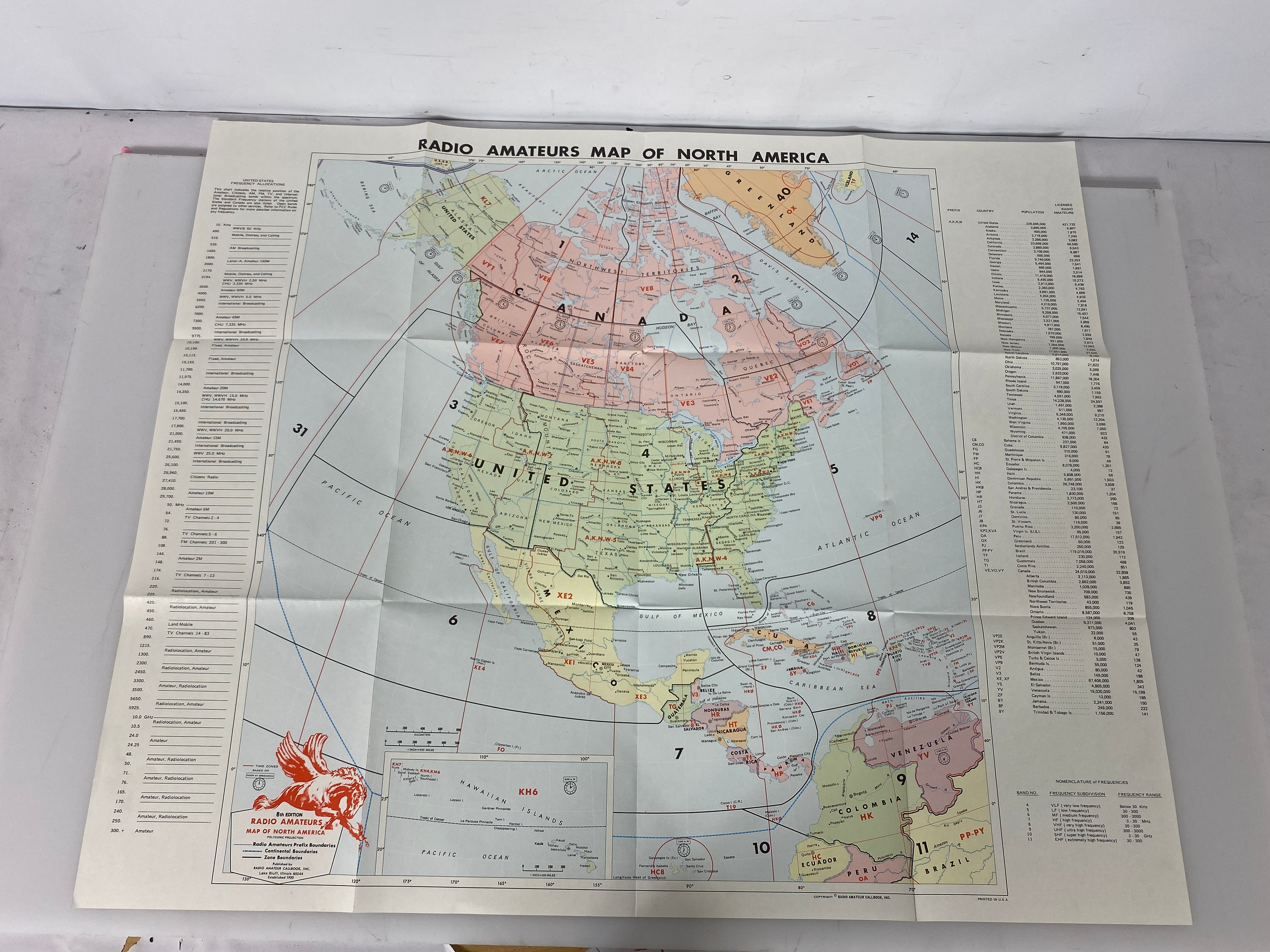 Set of 4: Radio Amateurs Premix Maps