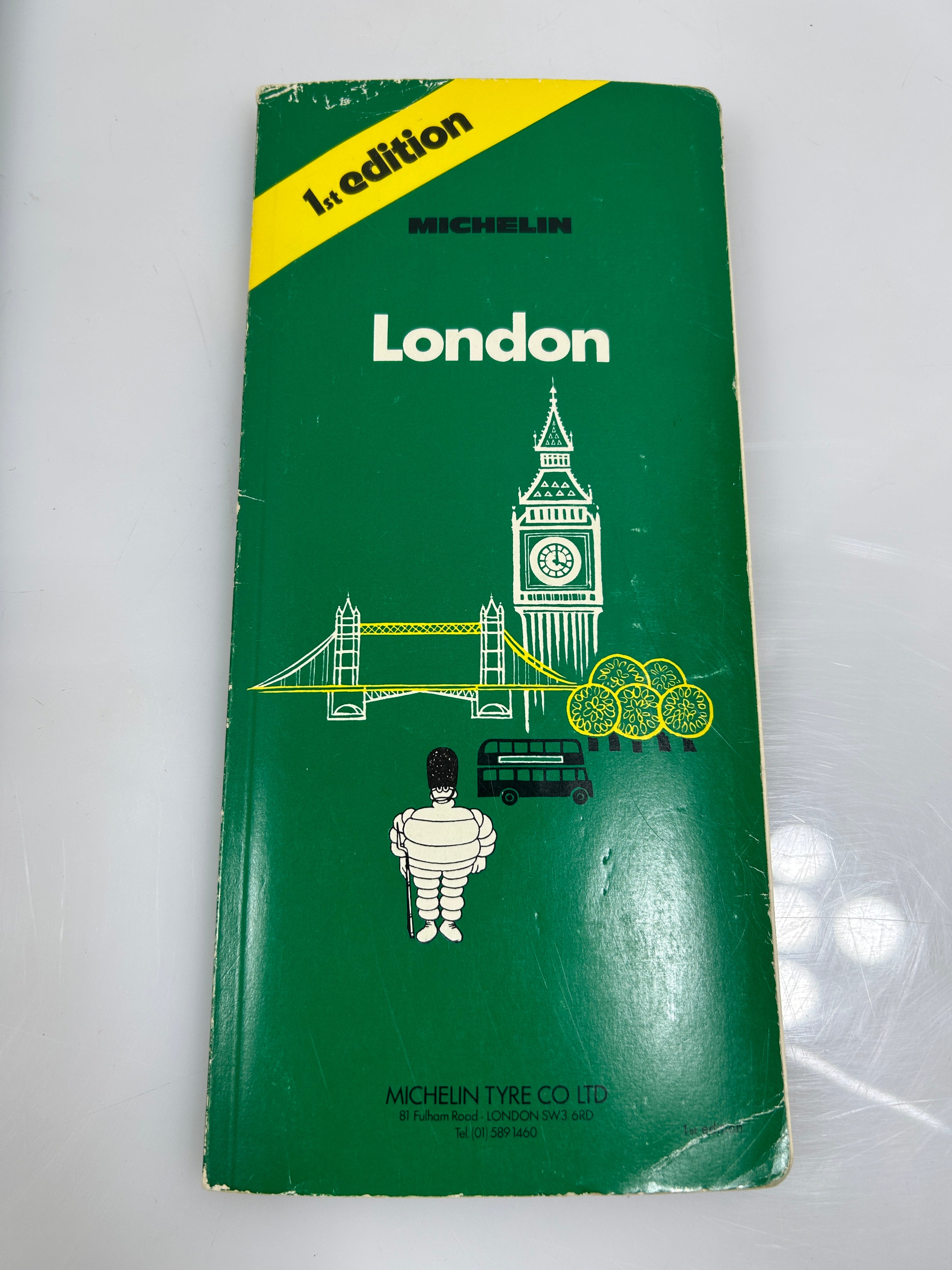 Set of 4 Vintage 1970s Michelin Travel Guides: London, Paris, Italy, Austria SC