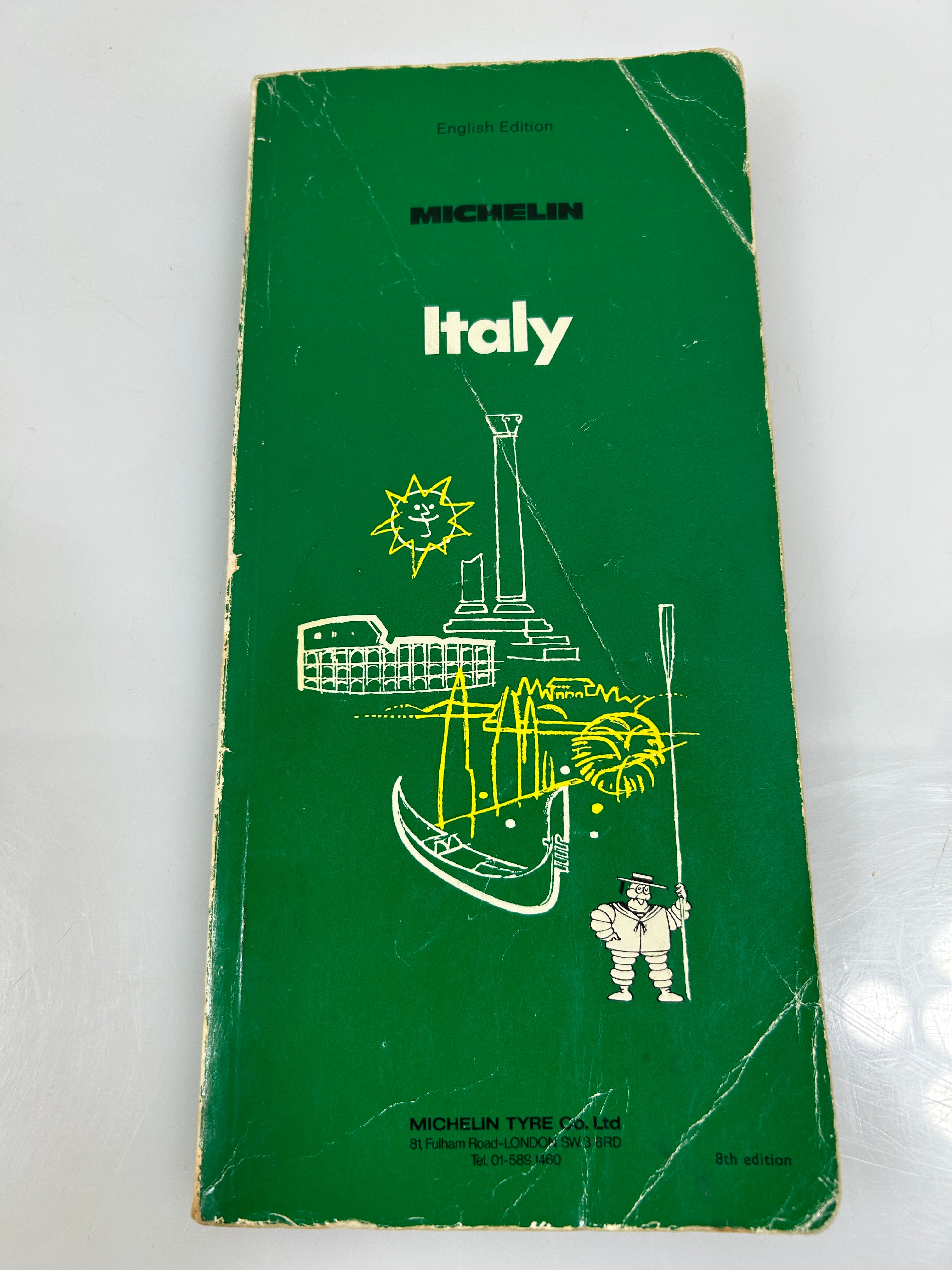 Set of 4 Vintage 1970s Michelin Travel Guides: London, Paris, Italy, Austria SC