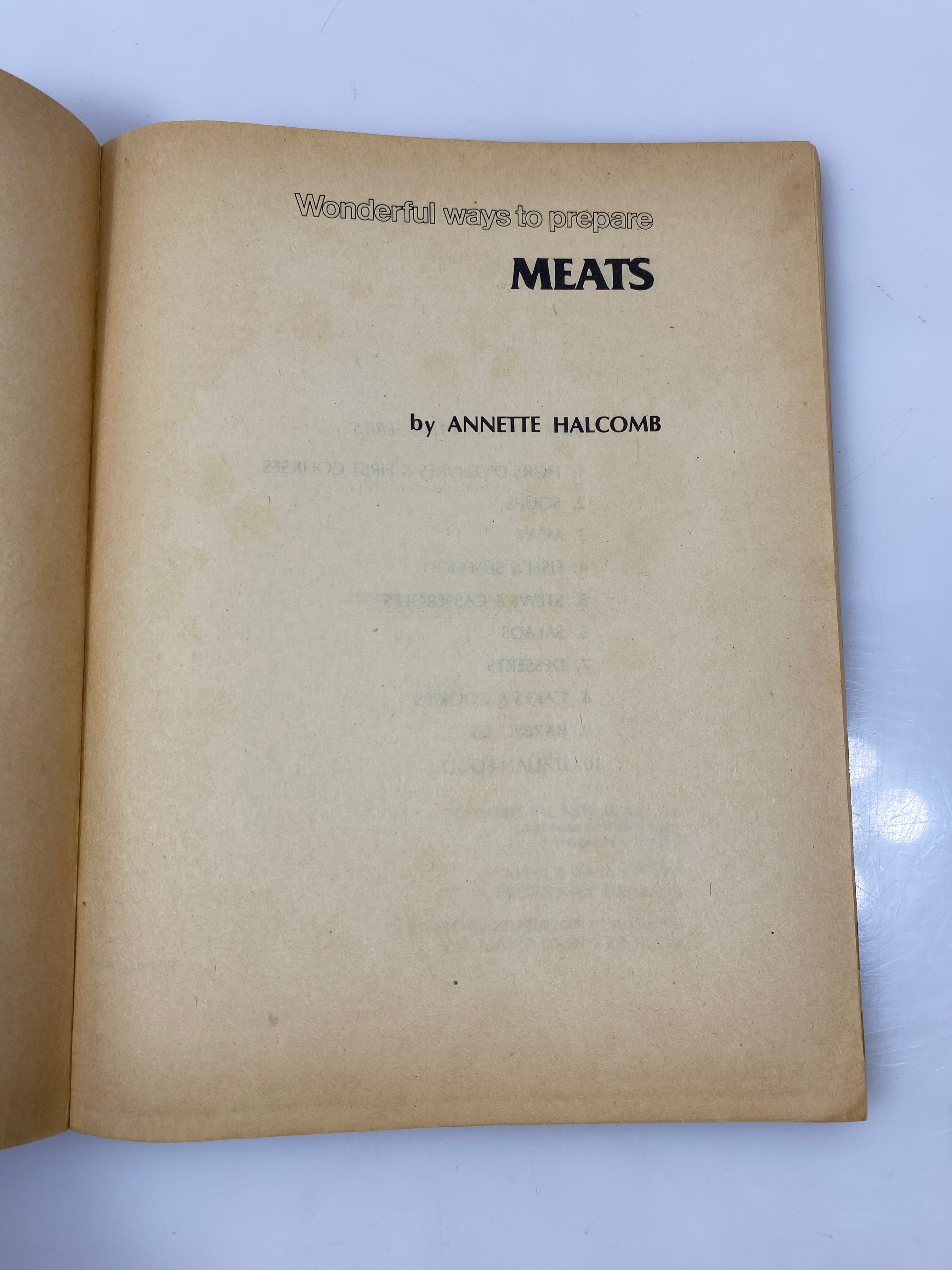 Set of 4: Wonderful Ways to Prepare Soup/Desserts/Meats/Stews SC
