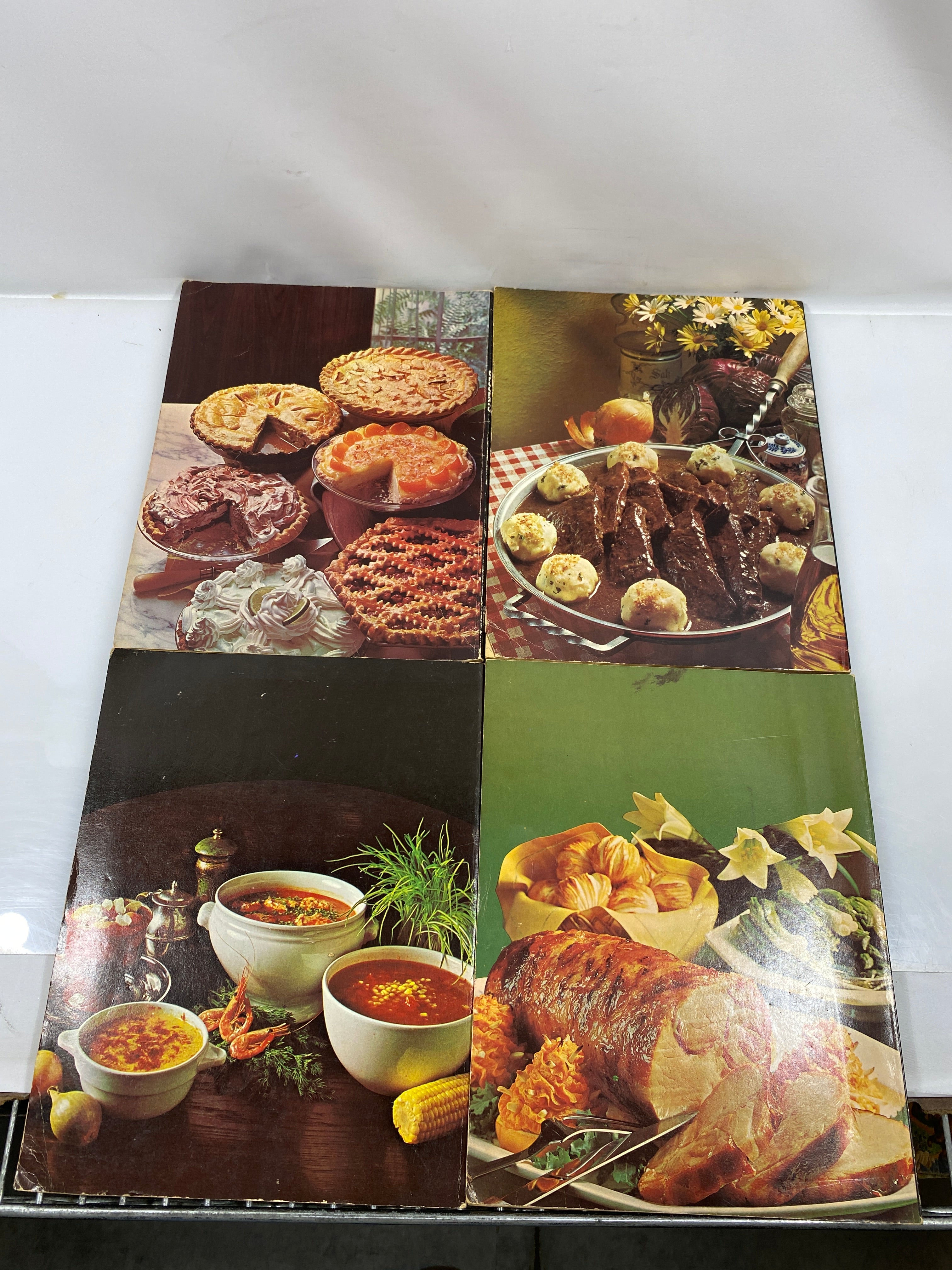 Set of 4: Wonderful Ways to Prepare Soup/Desserts/Meats/Stews SC