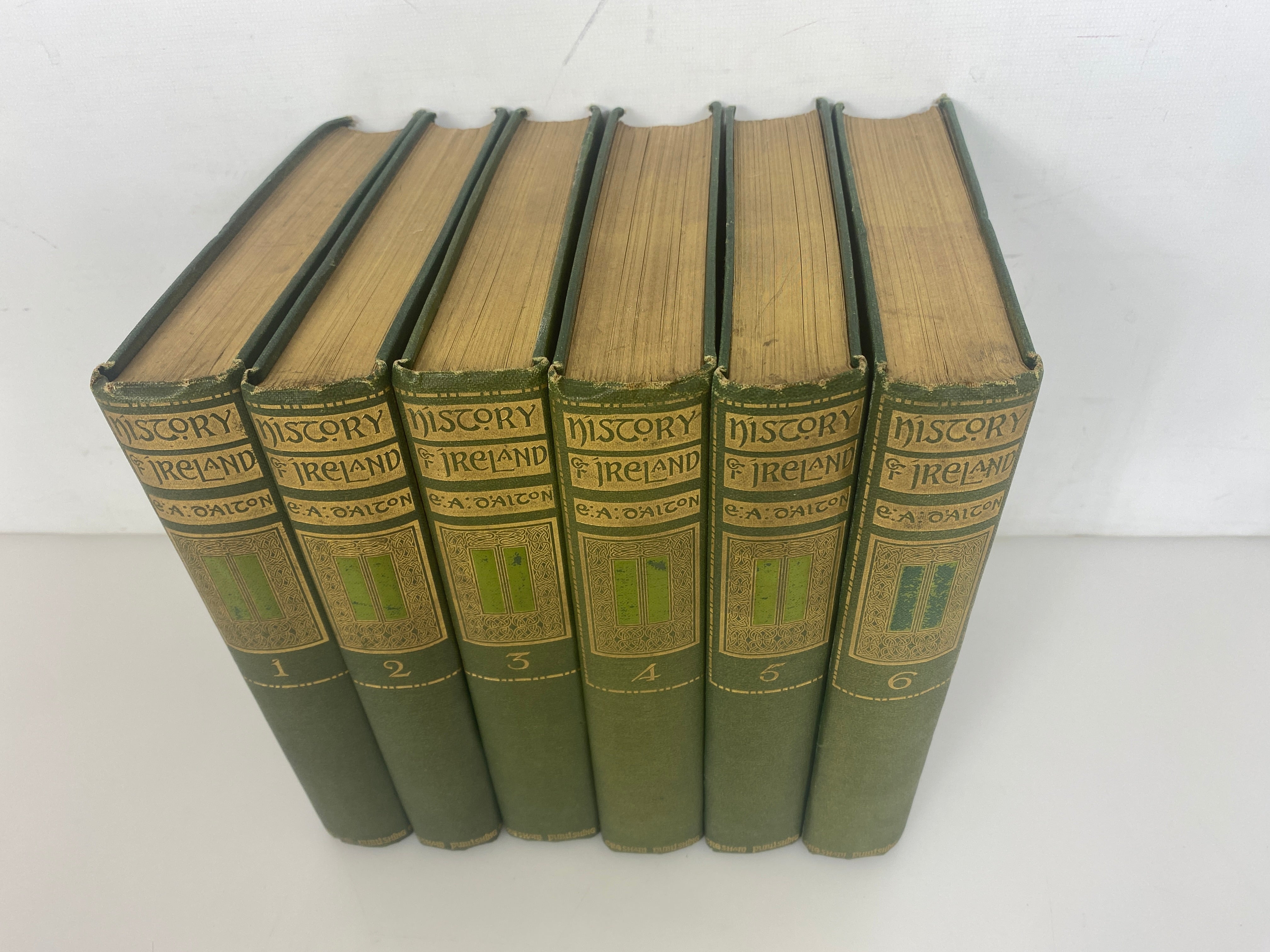 Set of 6 History of Ireland EA D'Alton 1910