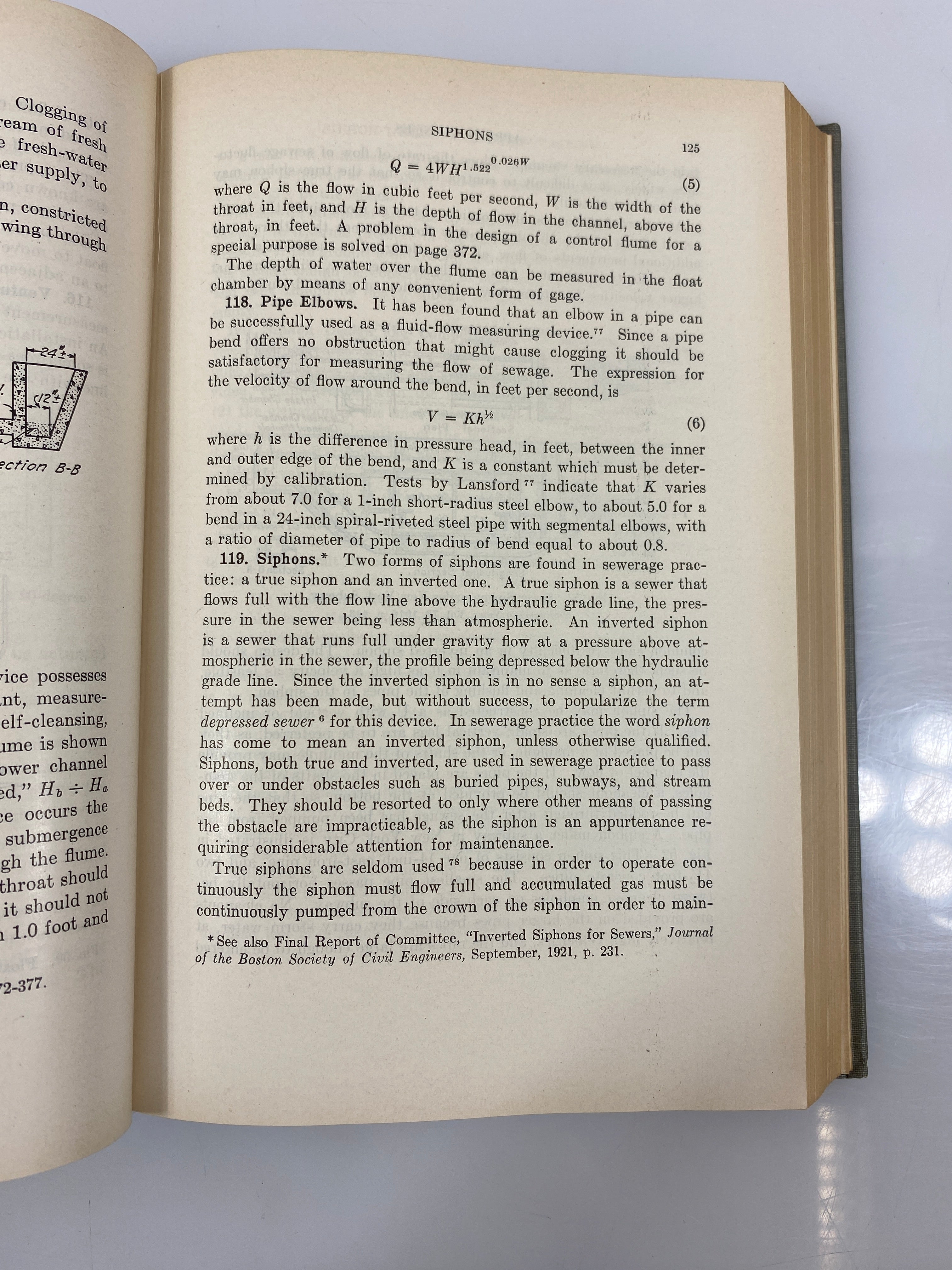 Sewerage and Sewage Treatment by Babbitt 6th Ed. 1949 HC