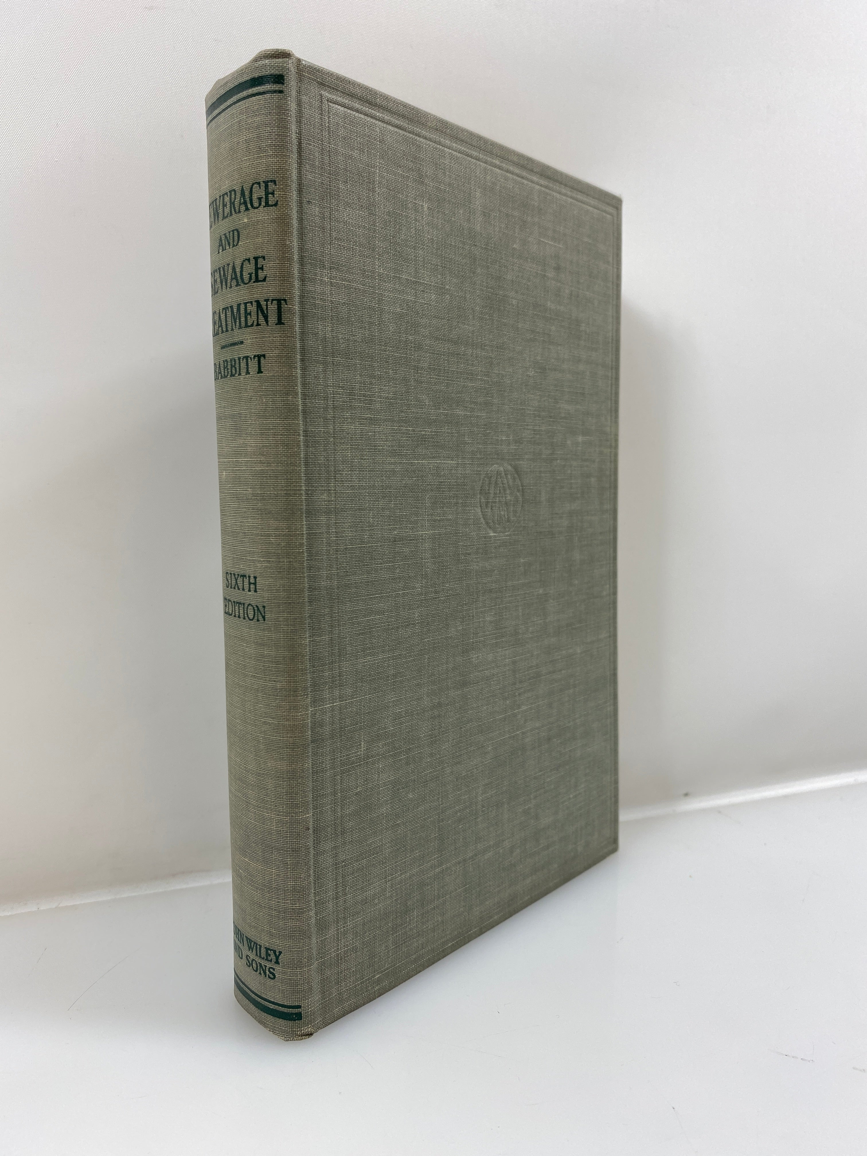 Sewerage and Sewage Treatment by Babbitt 6th Ed. 1949 HC