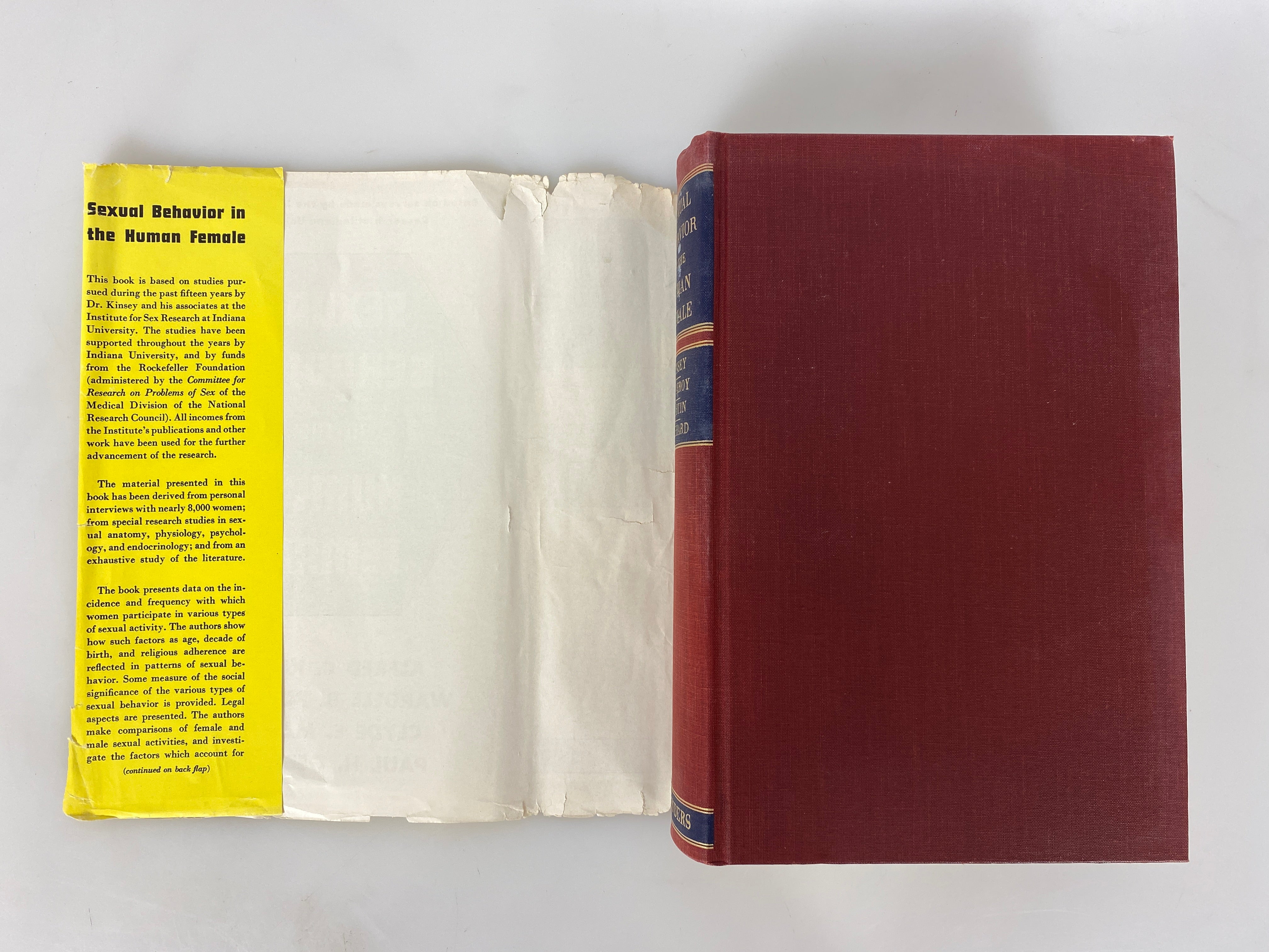 Sexual Behavior in the Human Female by Kinsey 1953 1st Edition HC DJ