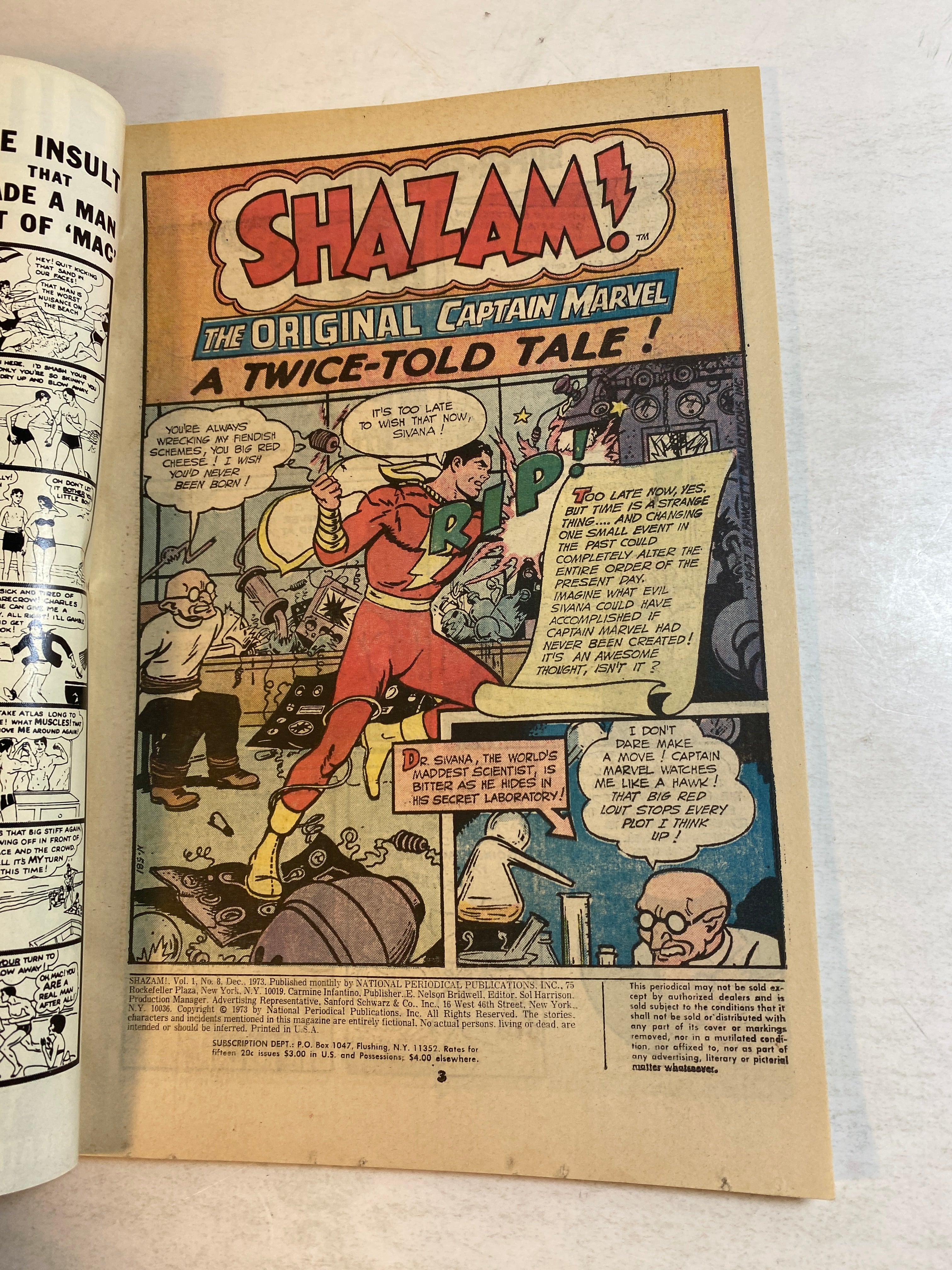 Shazam DC Spectacular #8 DC Comics 1973