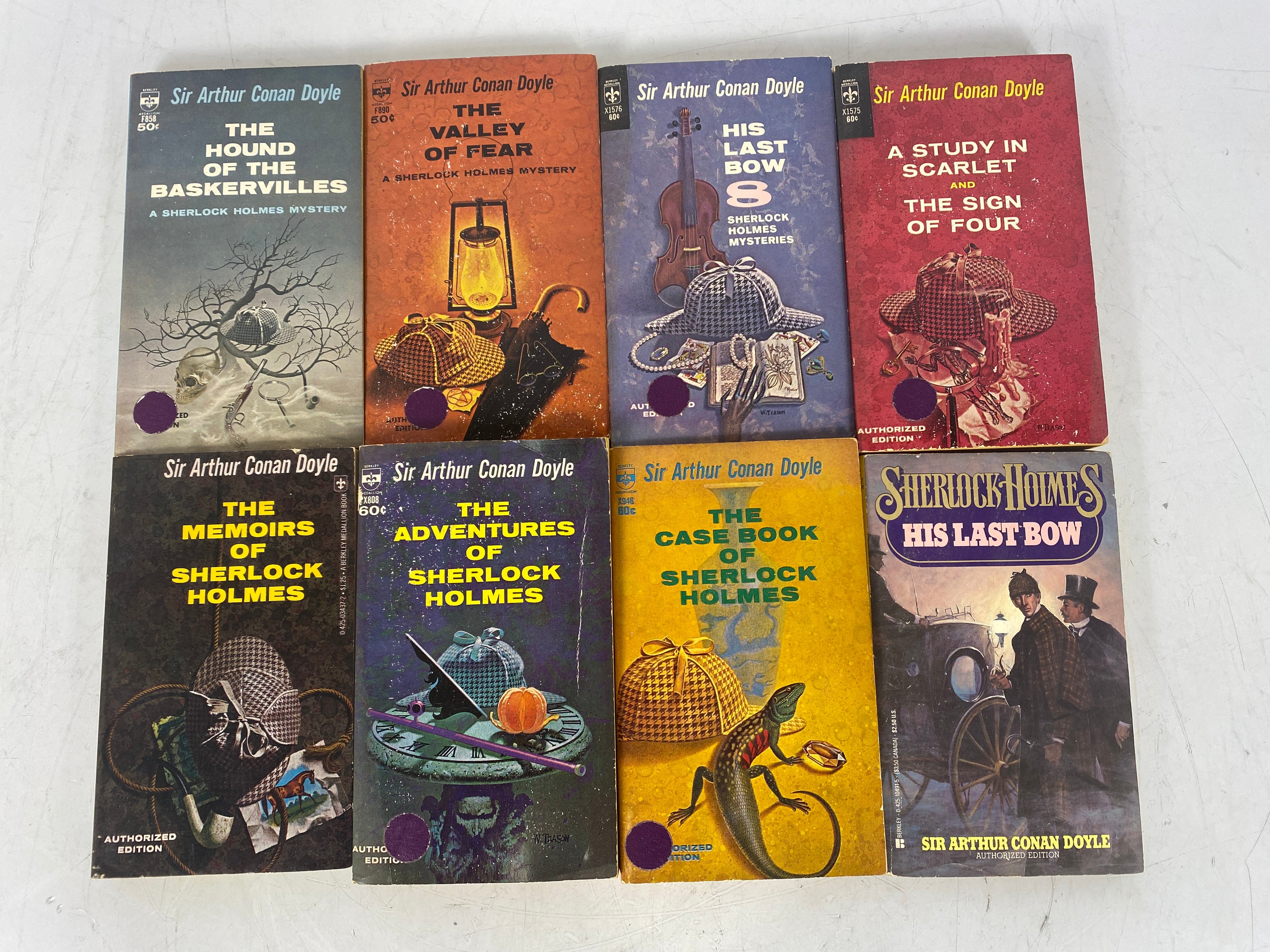 Sherlock Holmes Sir Arthur Conan Doyle Lot of 8 Paperbacks SC